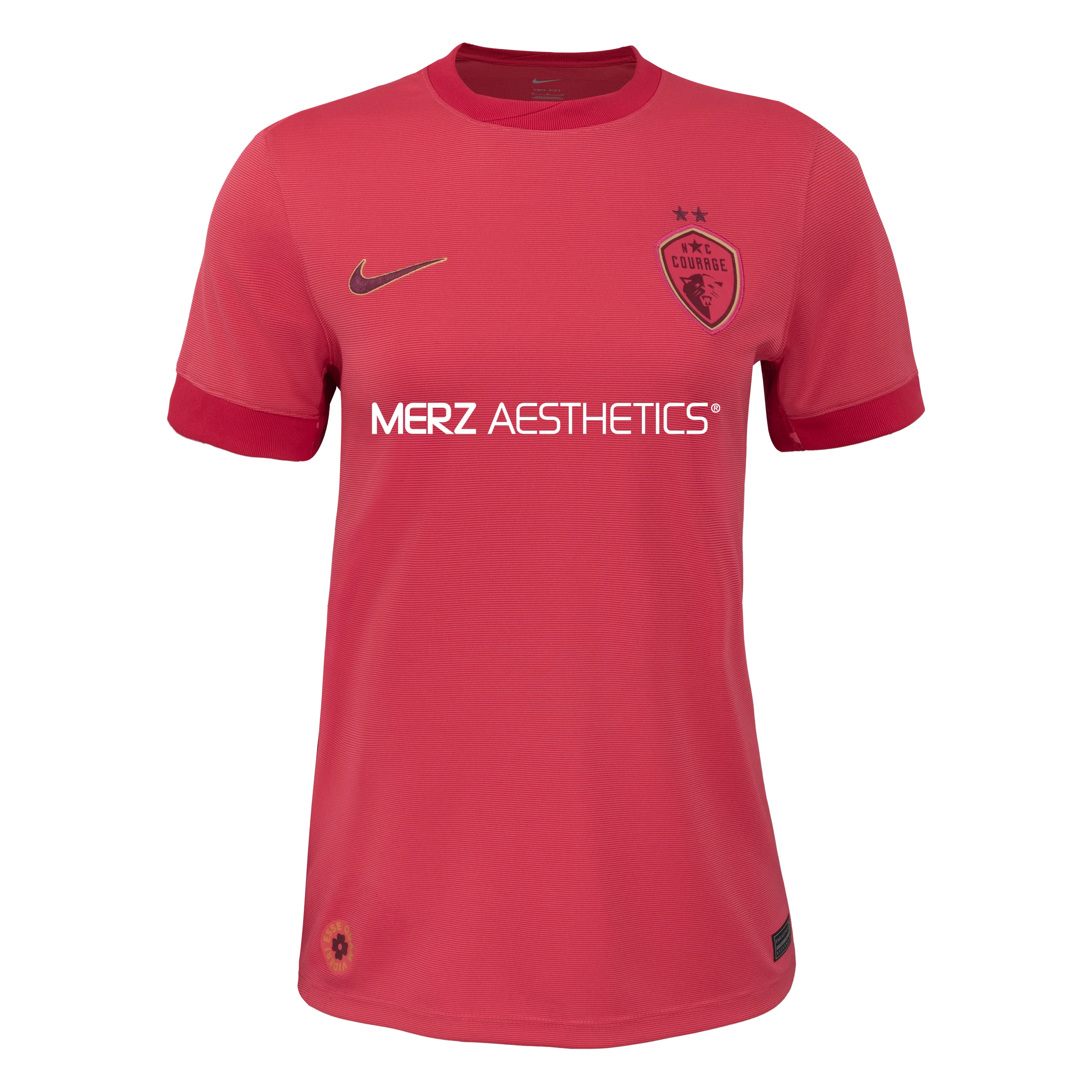 2024 Women's NC Courage Nike Pink Believe Secondary Replica Customizable Jersey