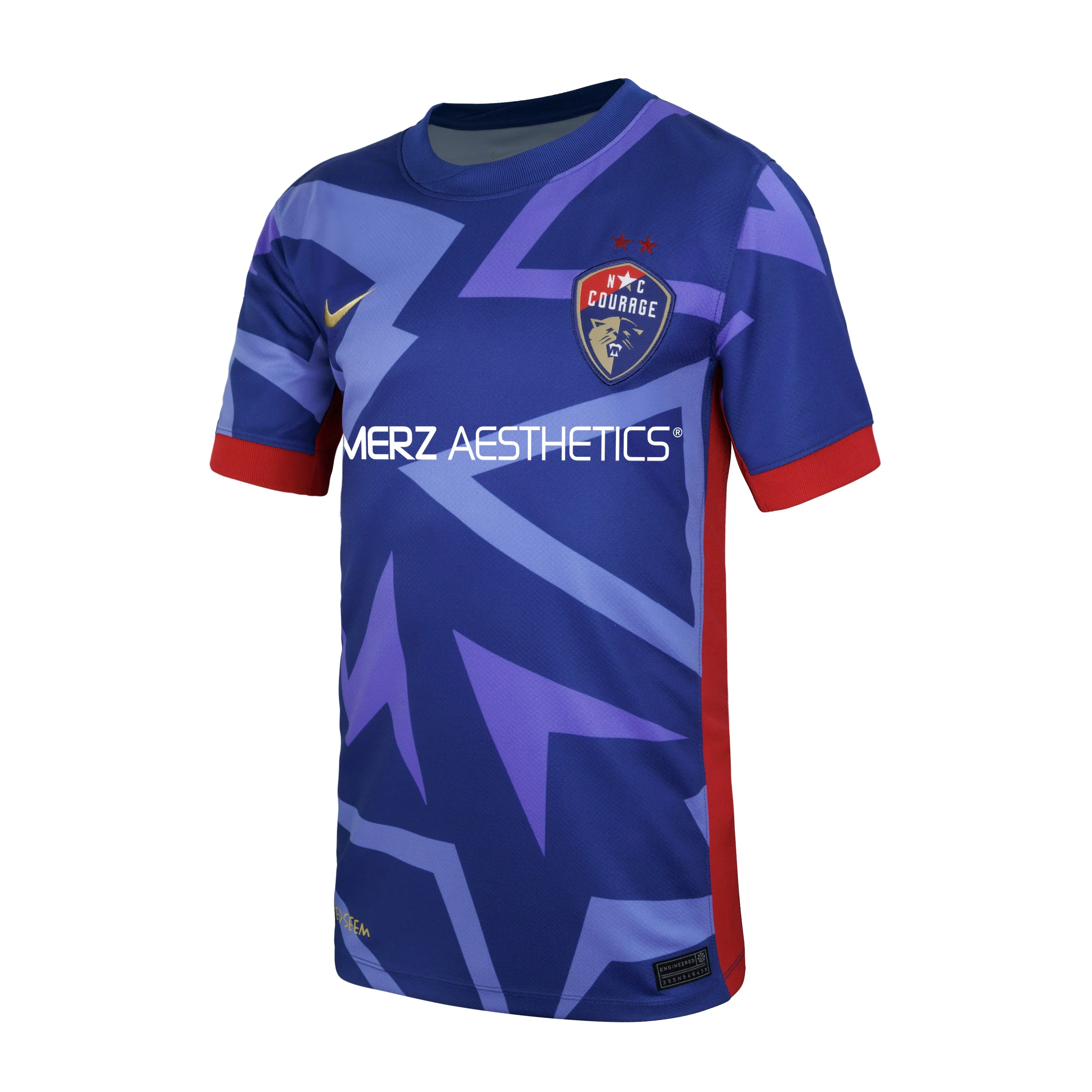 2024 Youth NC Courage Nike Blue Primary Replica Customizable Jersey - Image 4