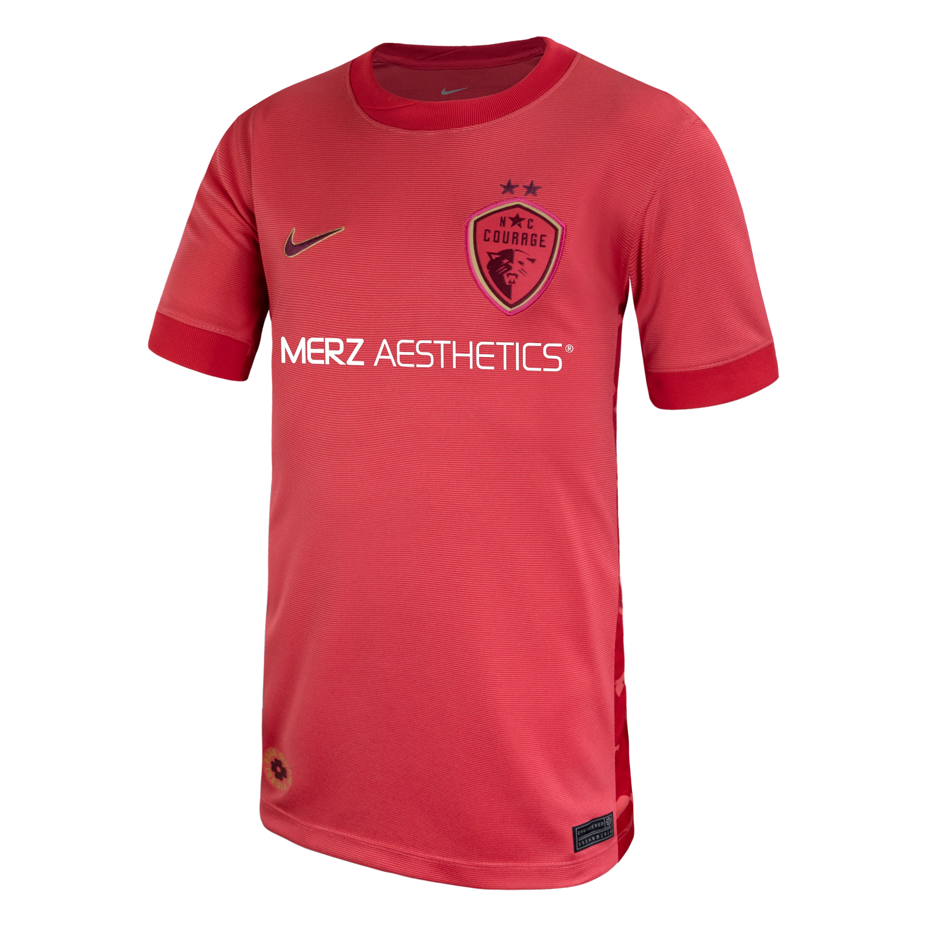 Youth NC Courage Nike Pink Believe Secondary Replica Jersey - Image 2