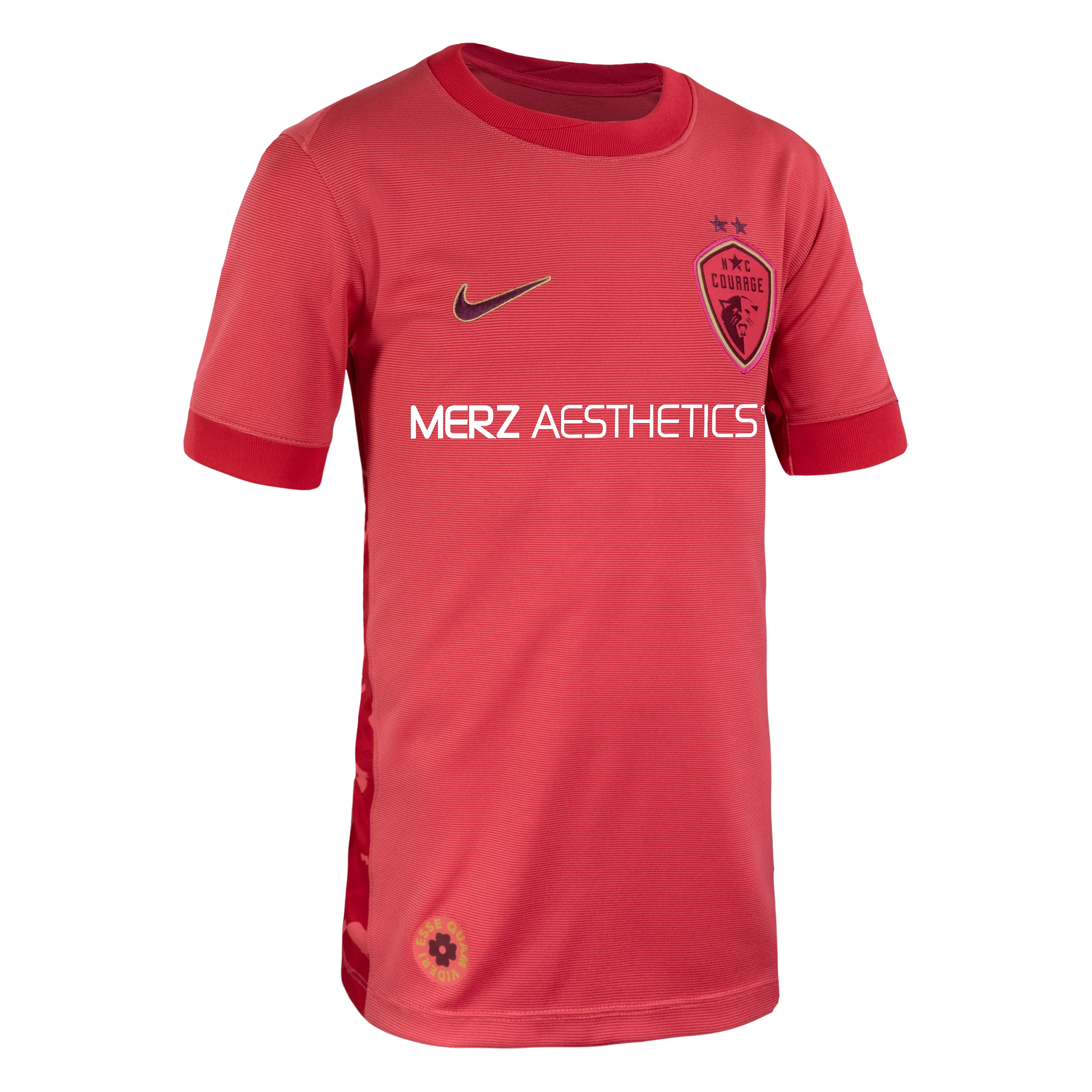 Youth NC Courage Nike Pink Believe Secondary Replica Jersey - Image 3