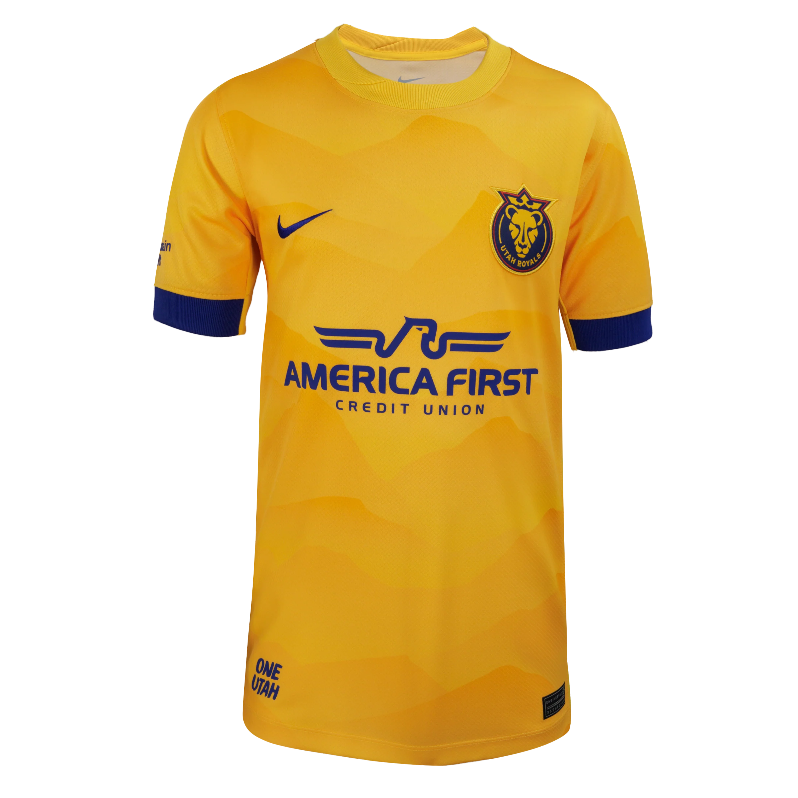 2024 Youth Utah Royals Nike Yellow Primary Replica Customizable Jersey