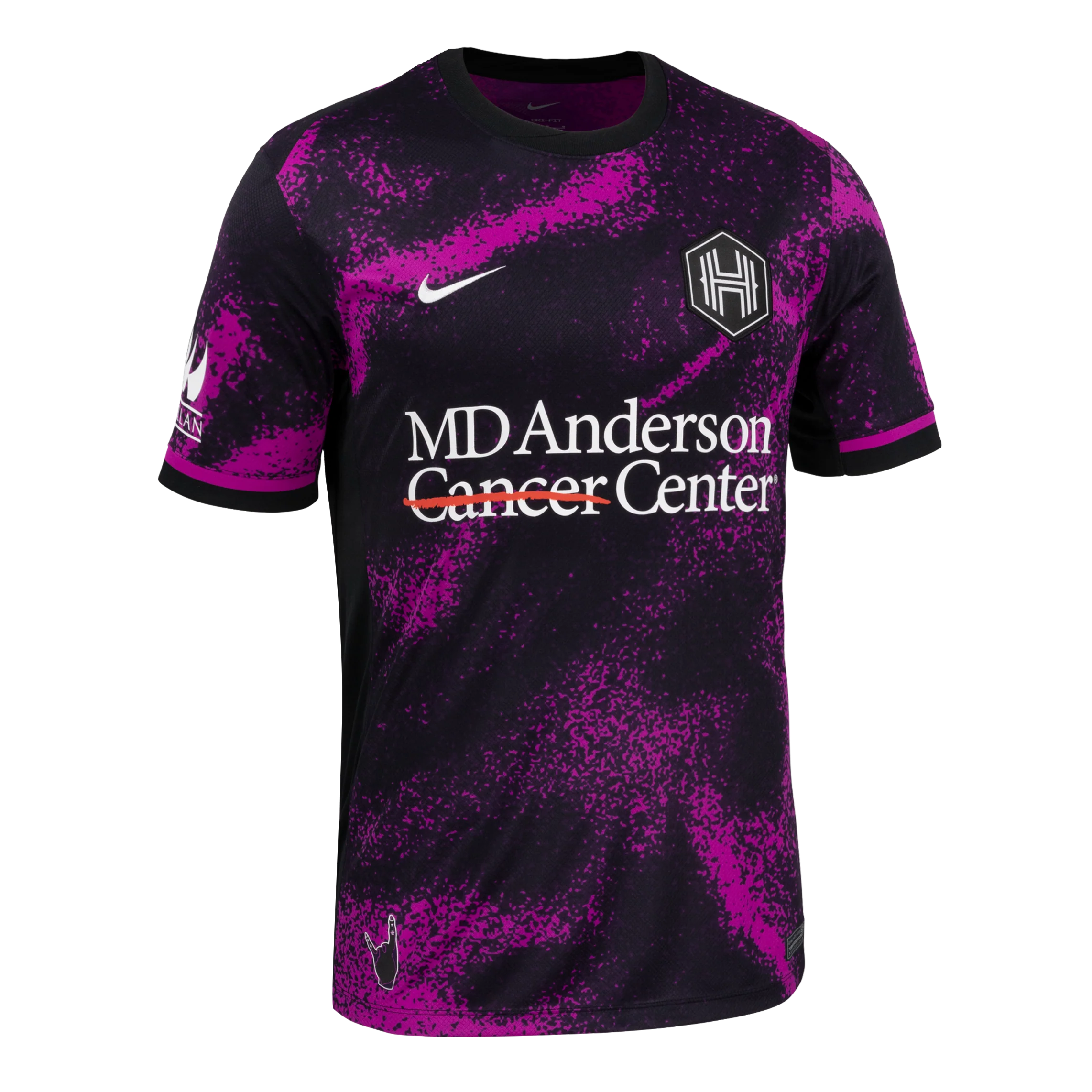 2025 Unisex Houston Dash Nike Purple Cosmic Storm Secondary Replica Customizable Jersey - Image 3