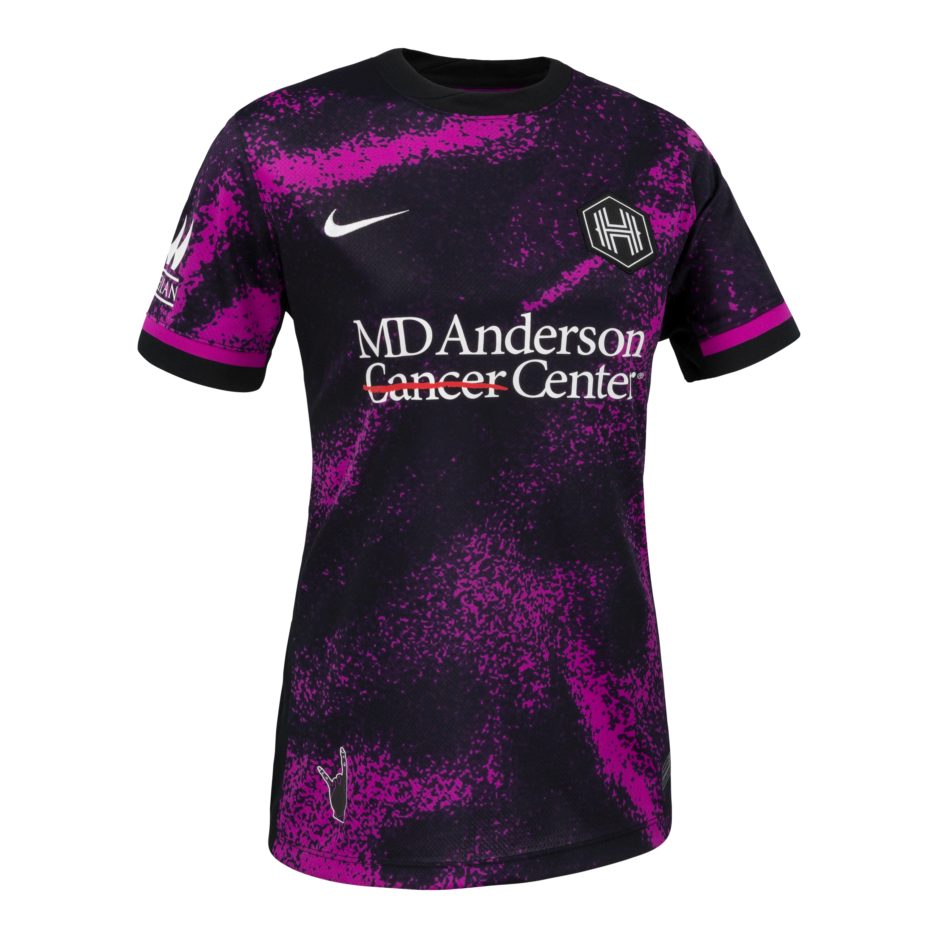 2025 Women's Houston Dash Nike Purple Cosmic Storm Secondary Replica Customizable Jersey - Image 3
