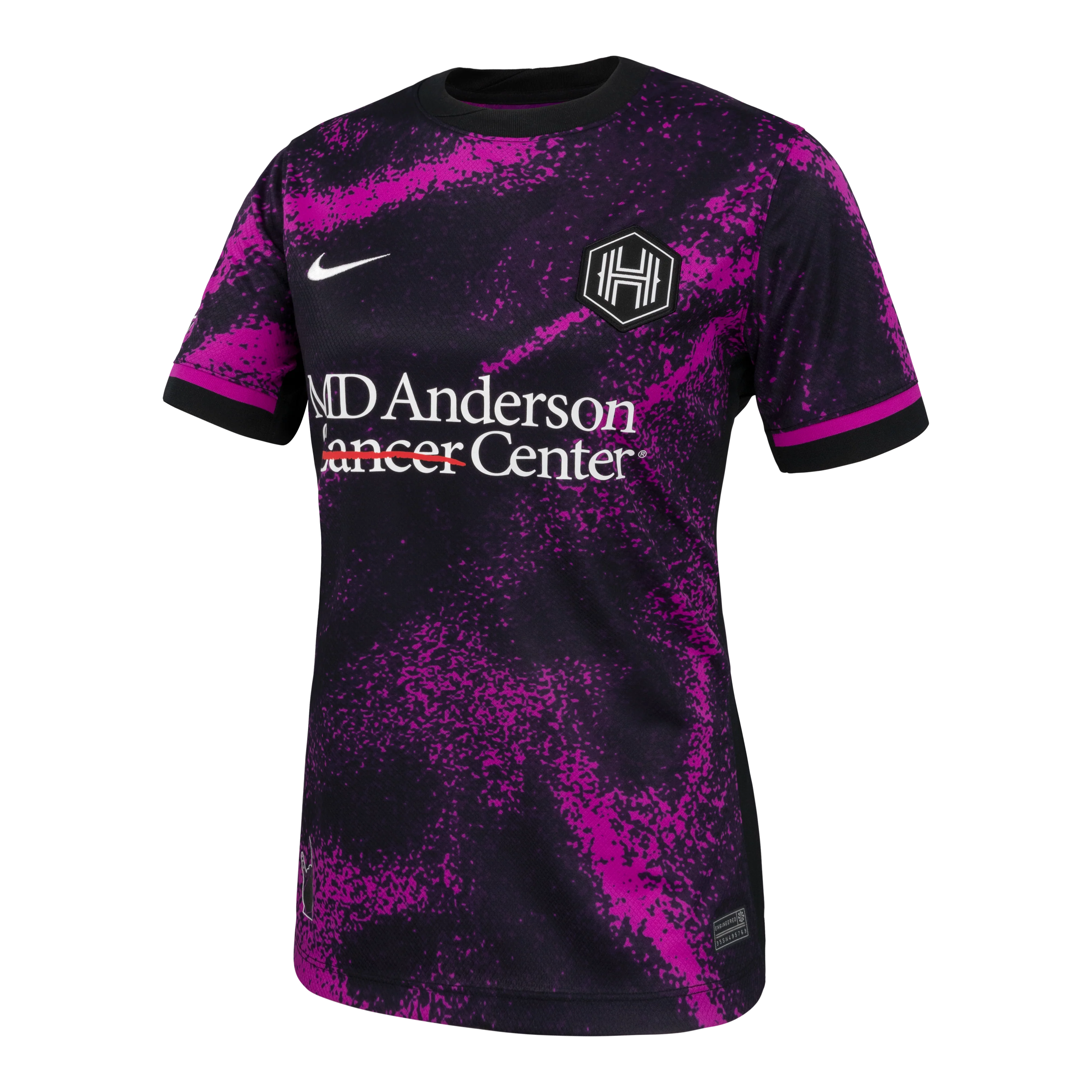 2025 Women's Houston Dash Nike Purple Cosmic Storm Secondary Replica Customizable Jersey - Image 4