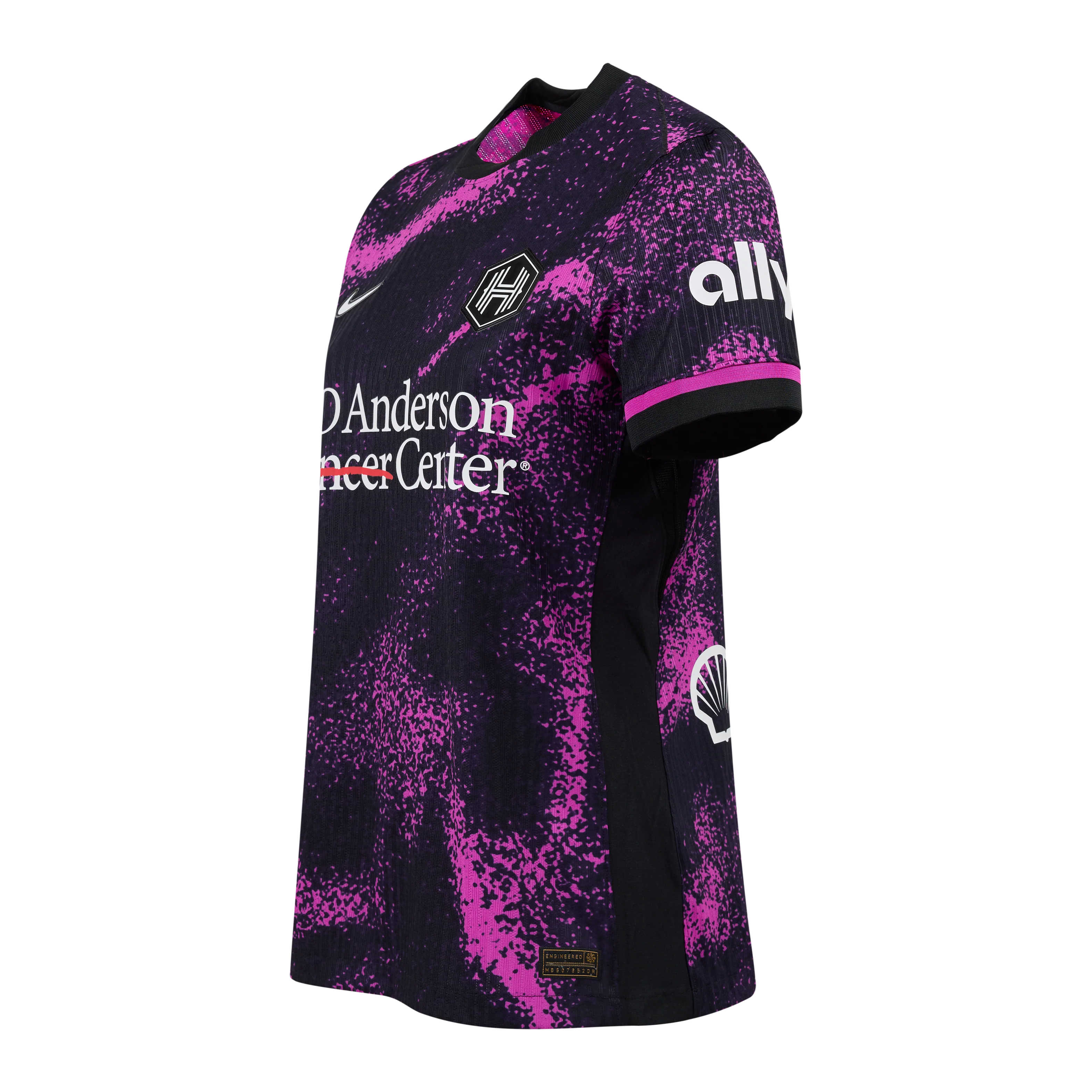 2025 Women's Houston Dash NWSL Purple Cosmic Storm Secondary Authentic Customizable Jersey - Image 3