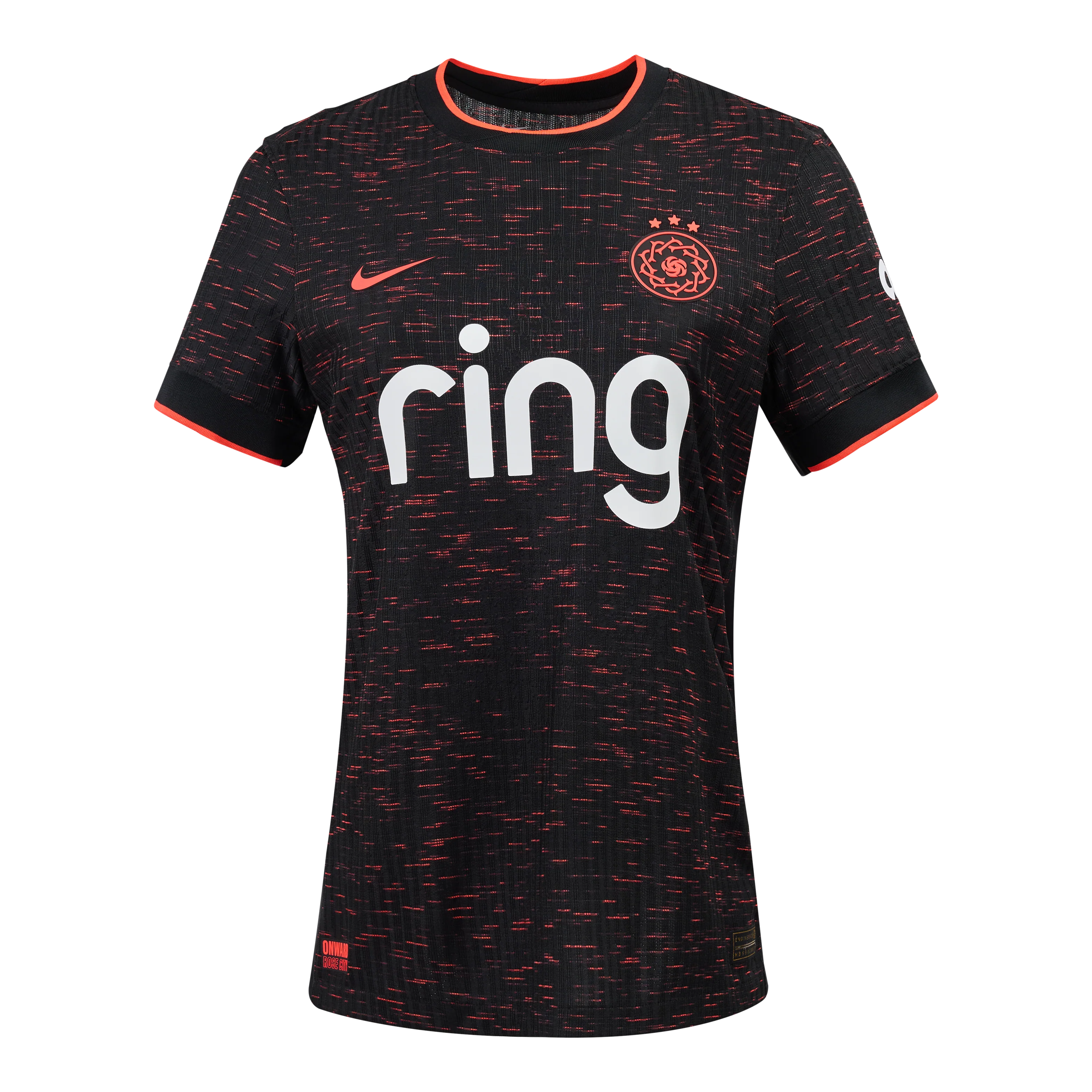 2025 Women's Portland Thorns FC NWSL Black Secondary Authentic Customizable Jersey