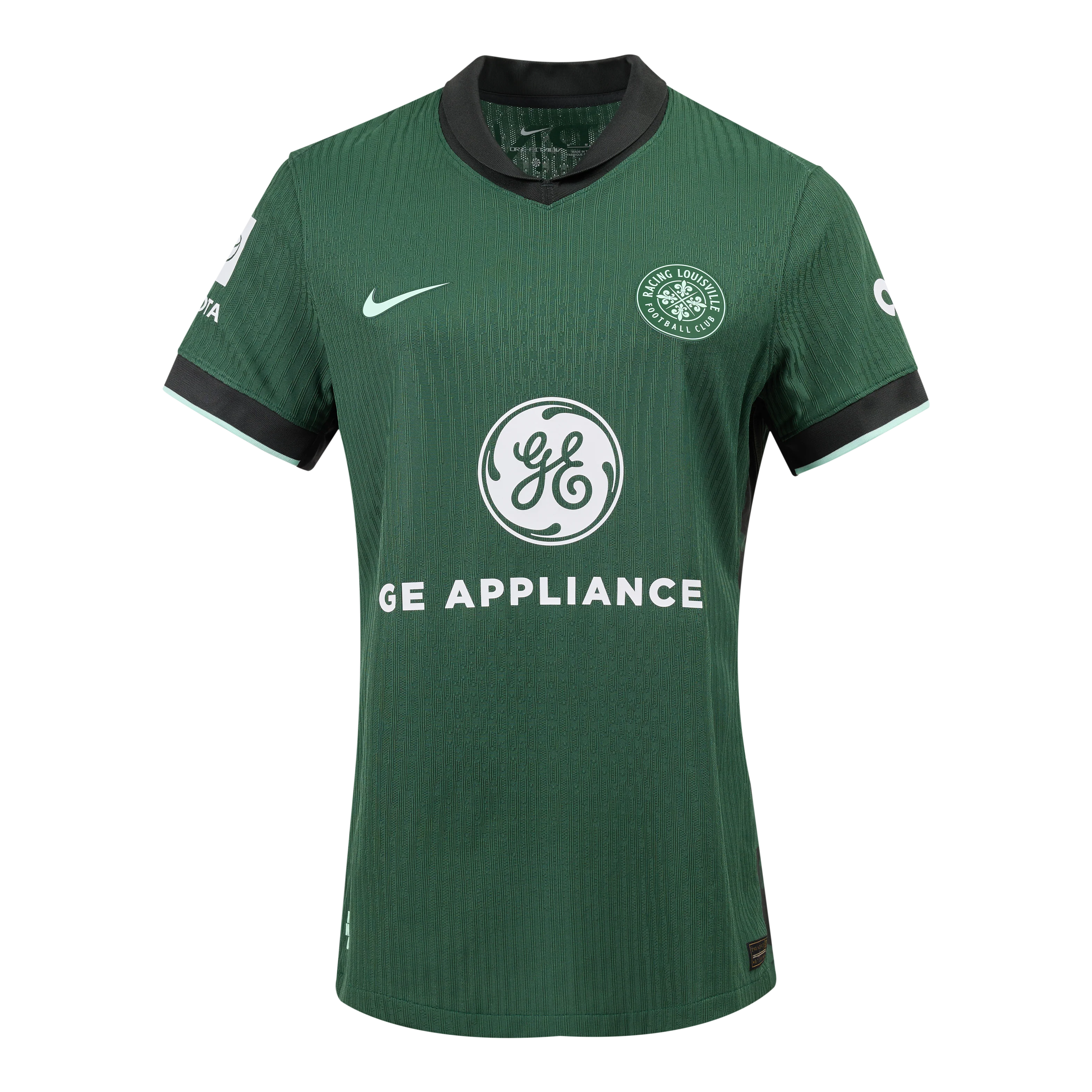 2025 Women's Racing Louisville FC NWSL Green Roots Secondary Authentic Customizable Jersey