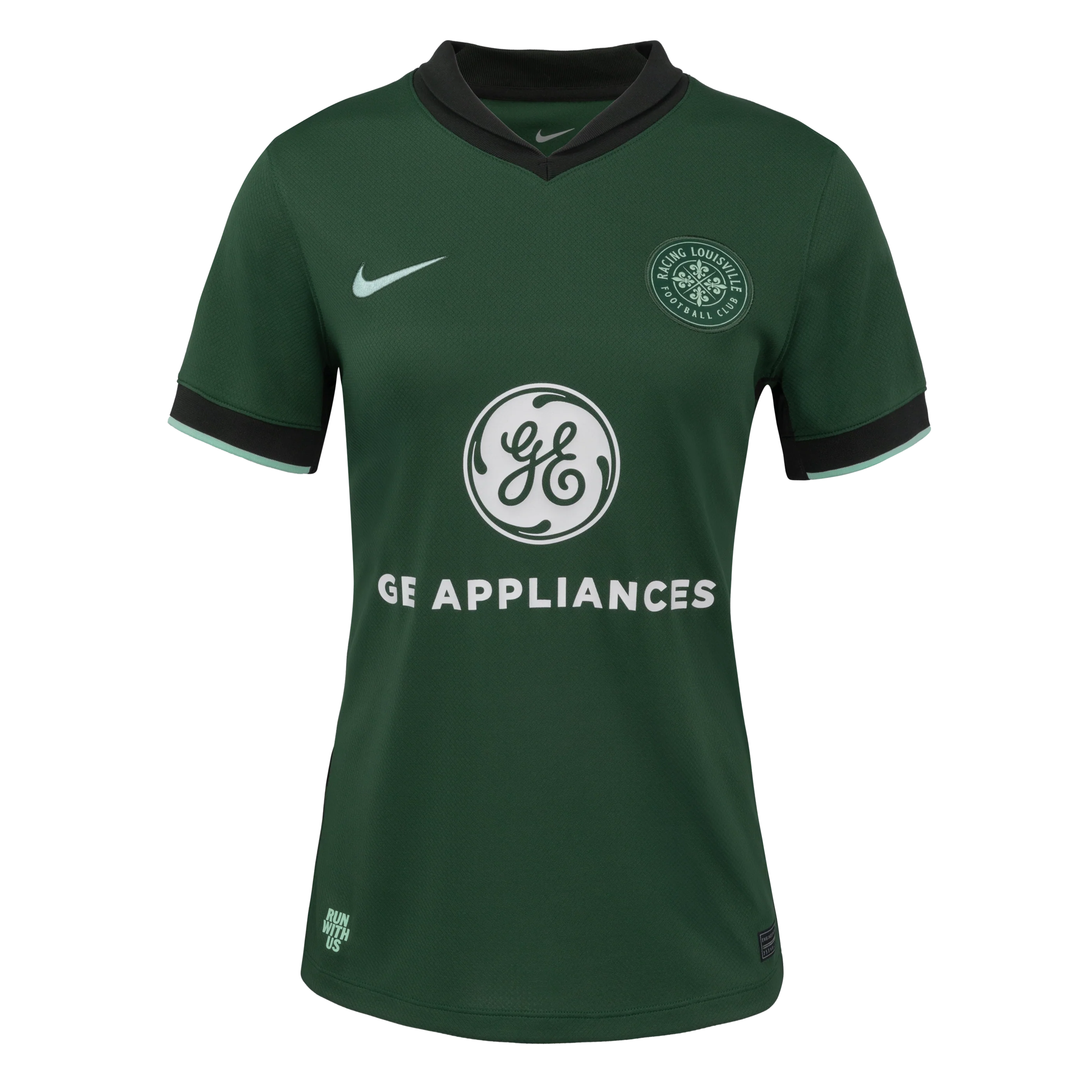 2025 Women's Racing Louisville Nike Green Roots Secondary Replica Customizable Jersey