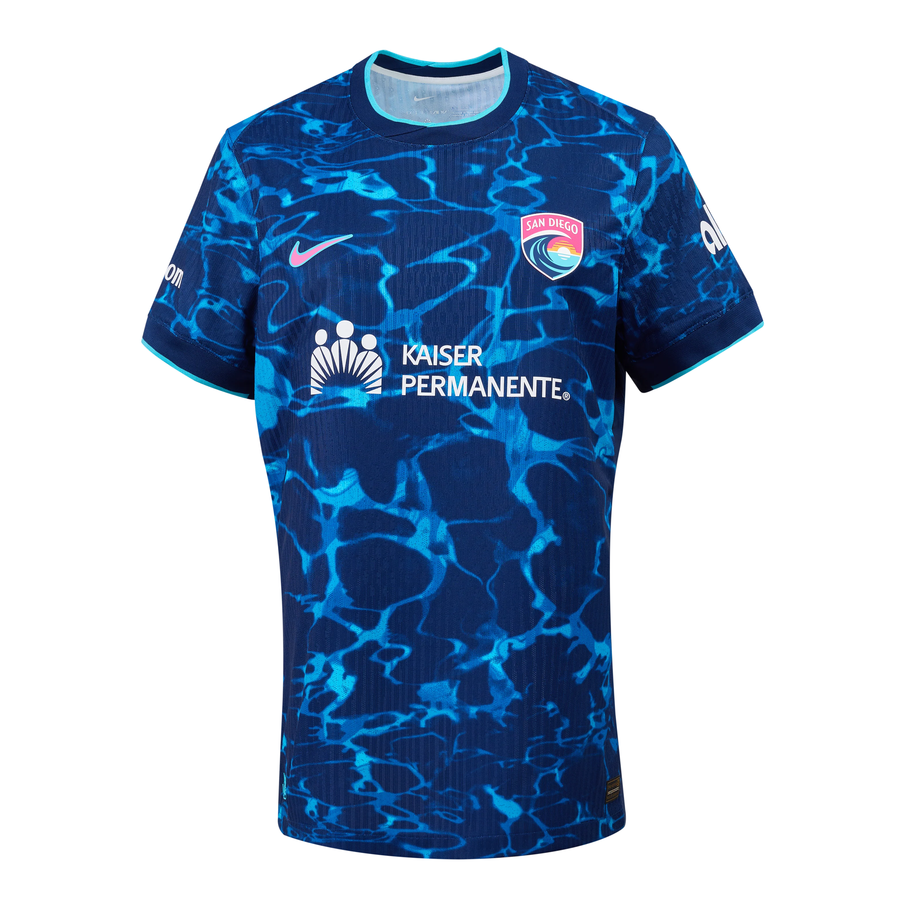2025 Women's San Diego Wave NWSL Blue Altamar Secondary Authentic Customizable Jersey