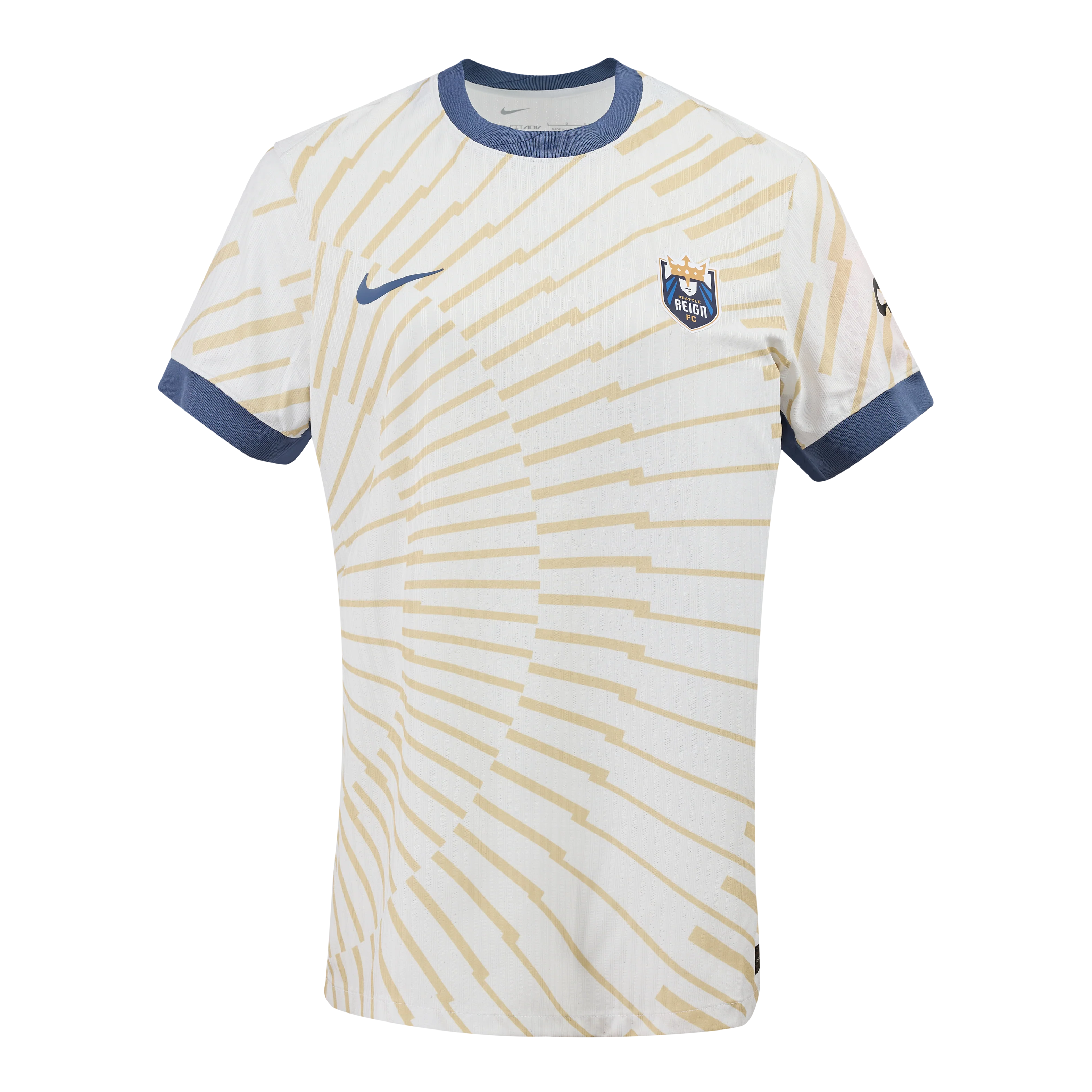 2025 Women's Seattle Reign FC NWSL White Rise Secondary Authentic Customizable Jersey