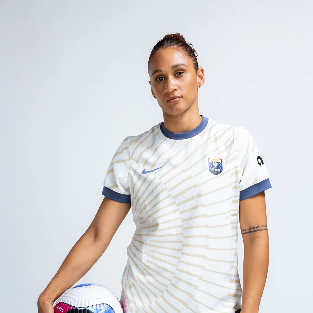 2025 Women's Seattle Reign FC NWSL White Rise Secondary Authentic Customizable Jersey - Image 3