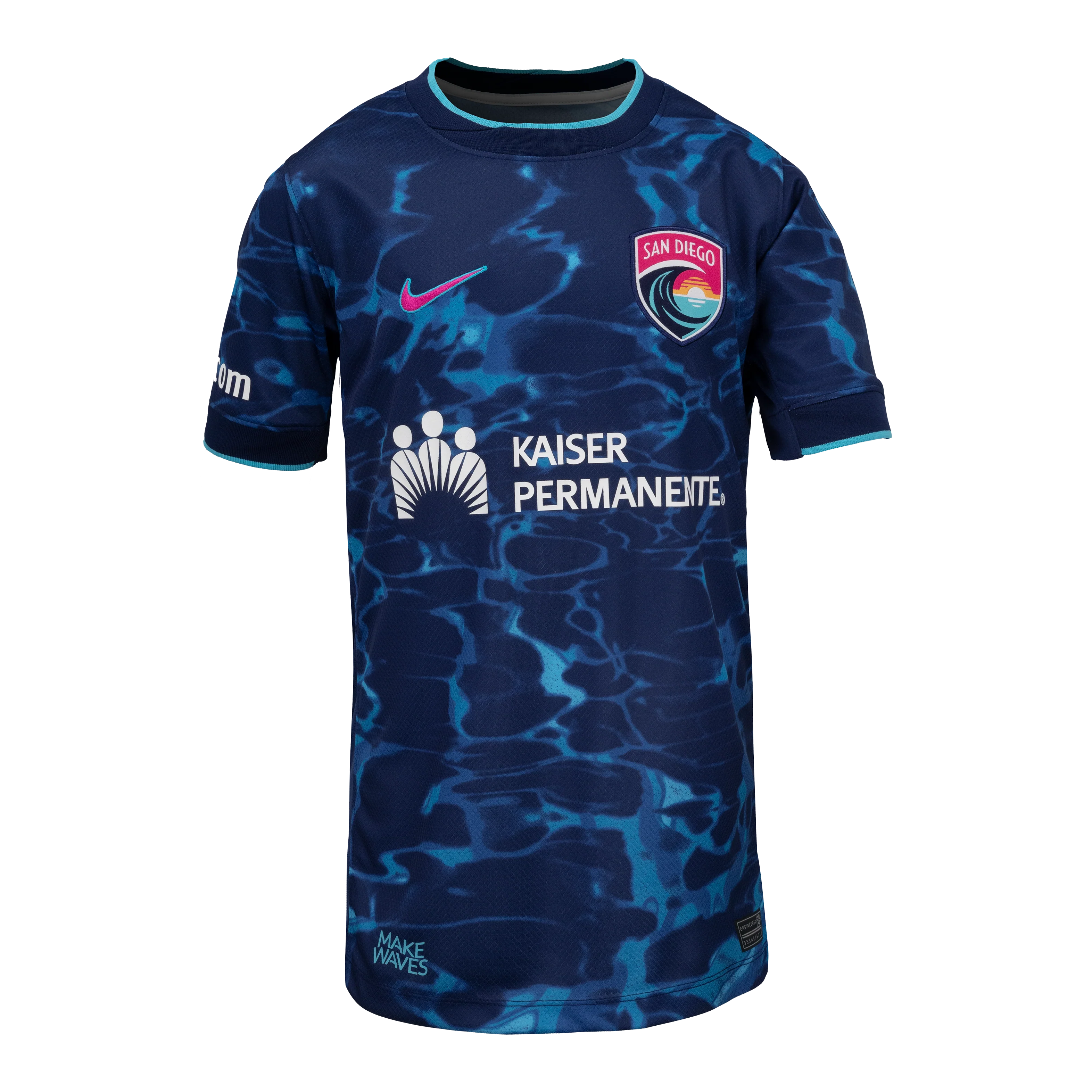 2025 Youth San Diego Wave Nike Blue Altamar Secondary Replica Customizable Jersey - Image 4