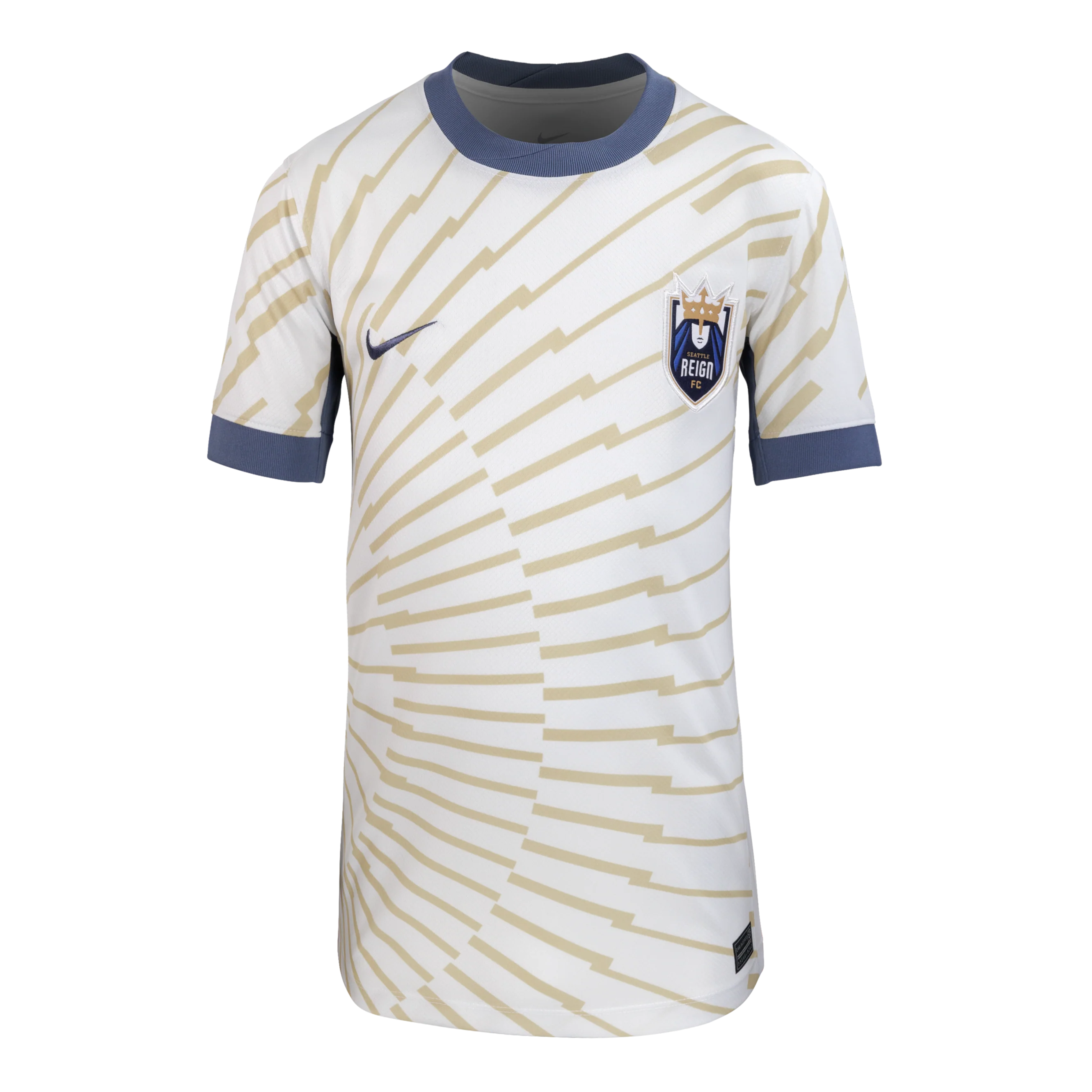 2025 Youth Seattle Reign FC Nike White Rise Secondary Replica Customizable Jersey