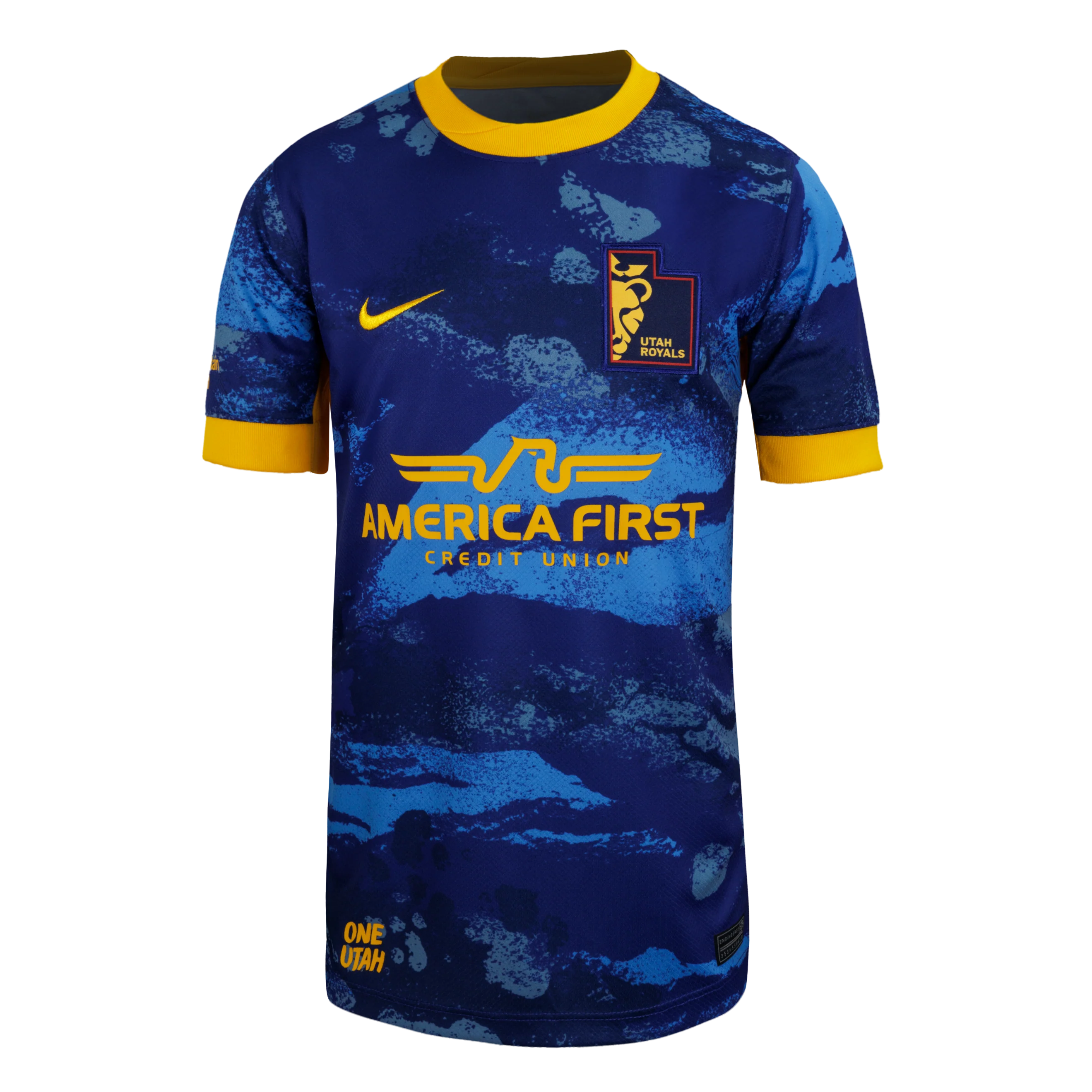 2025 Youth Utah Royals Nike Blue Great Salt Lake Replica Secondary Customizable Jersey