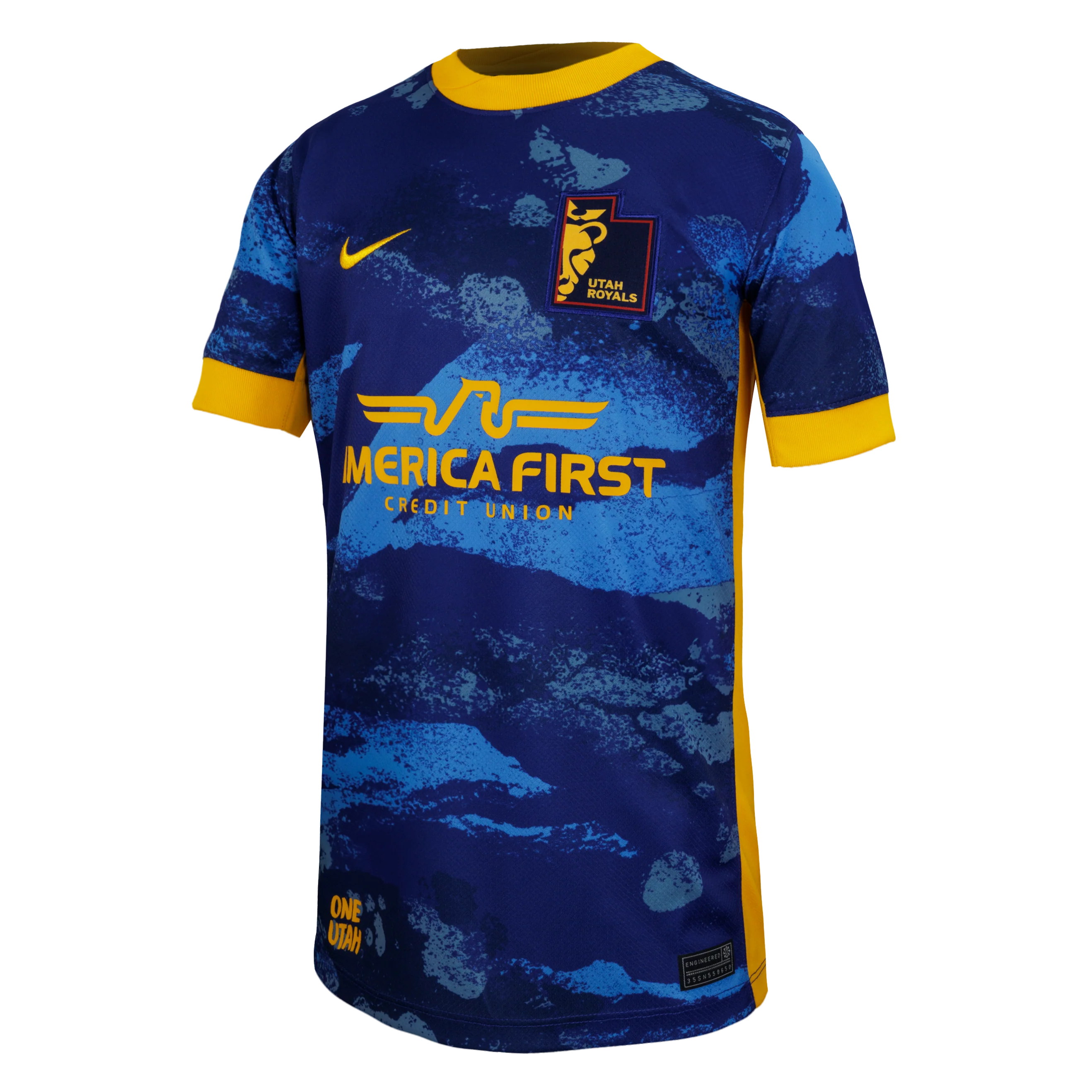 2025 Youth Utah Royals Nike Blue Great Salt Lake Replica Secondary Customizable Jersey - Image 3