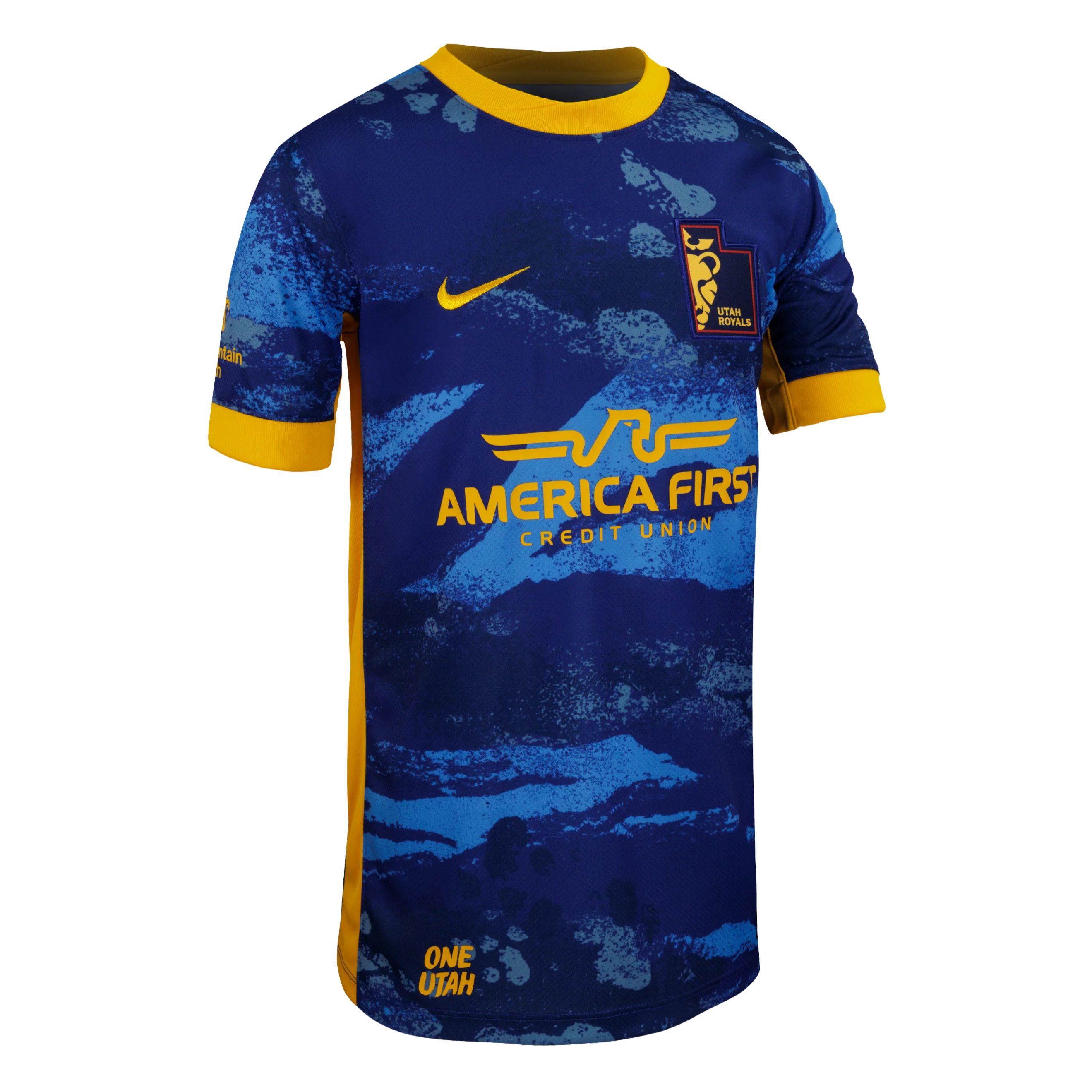 2025 Youth Utah Royals Nike Blue Great Salt Lake Replica Secondary Customizable Jersey - Image 4