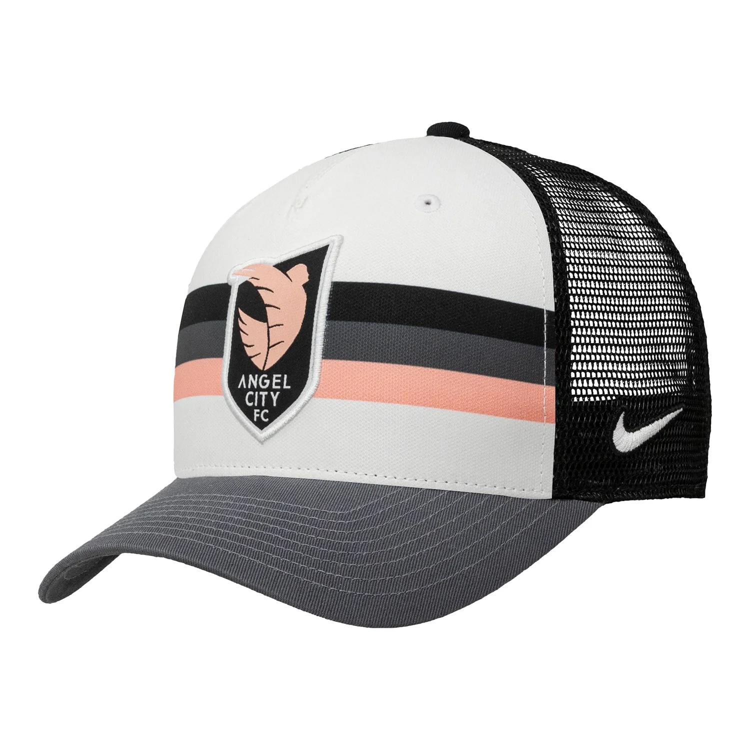 Unisex Angel City FC Nike Grey Striped Trucker Hat