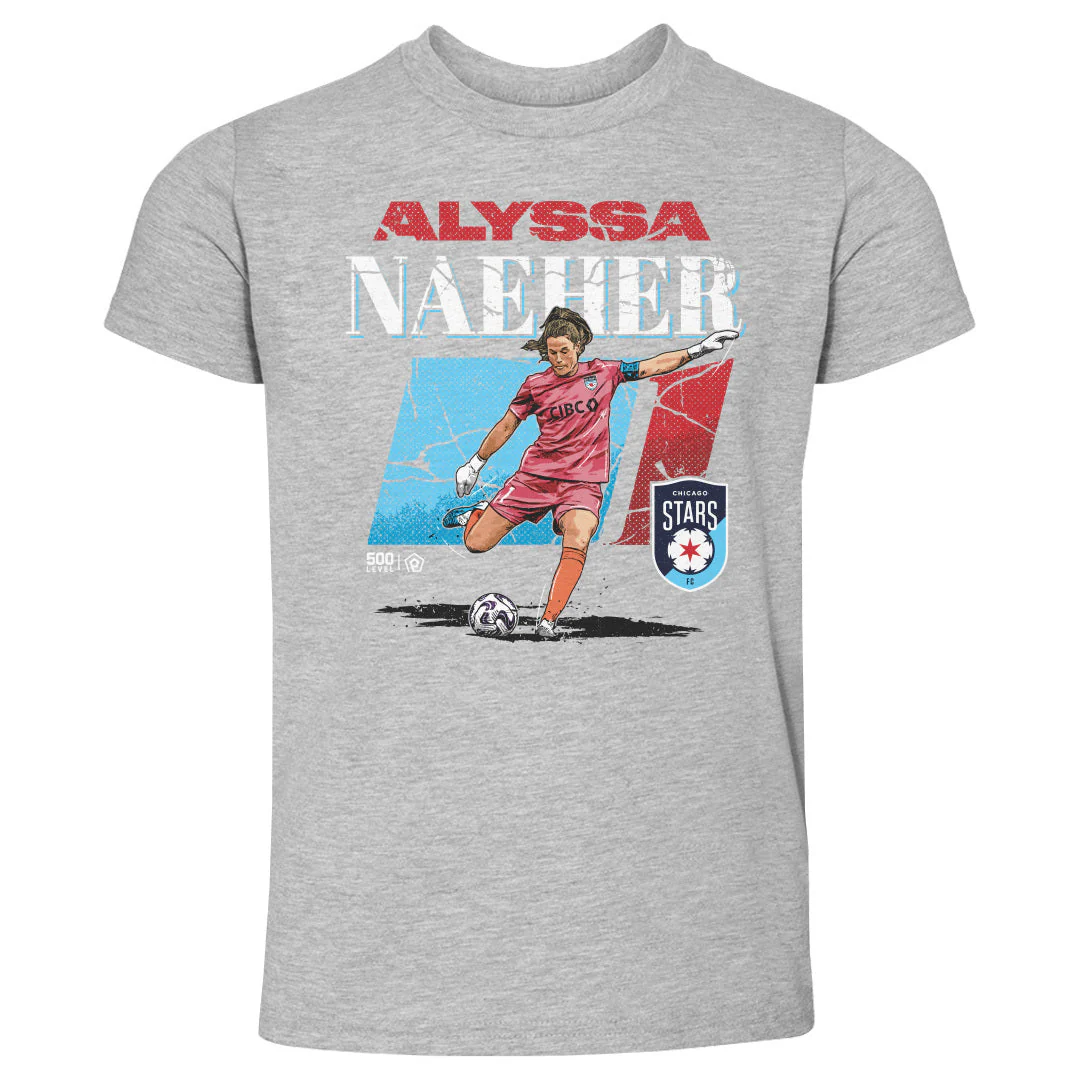 Toddler Chicago Stars Alyssa Naeher Cracked Number Tee - Image 2
