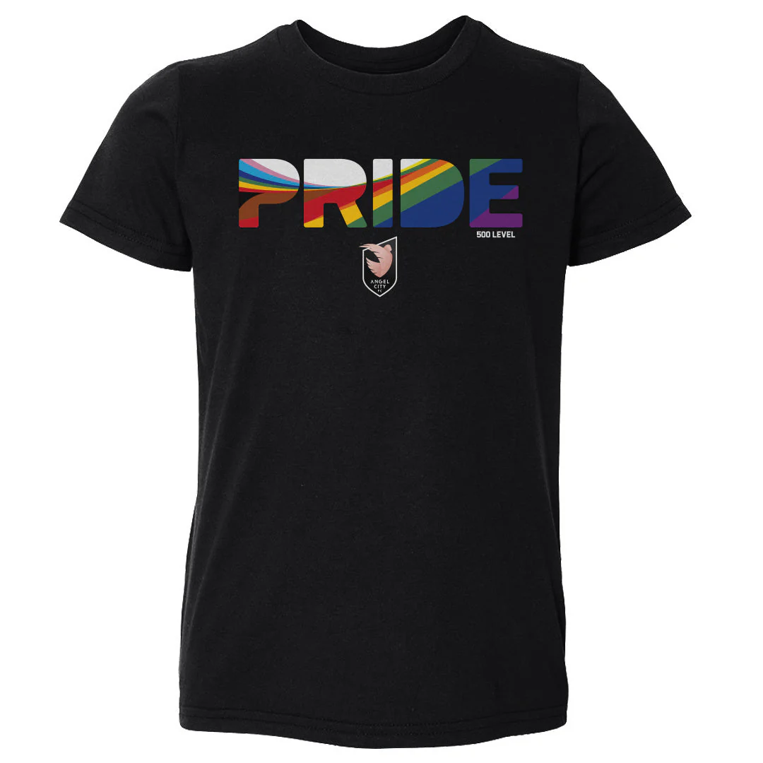 Toddler Angel City FC 2025 Pride Stripes Tee