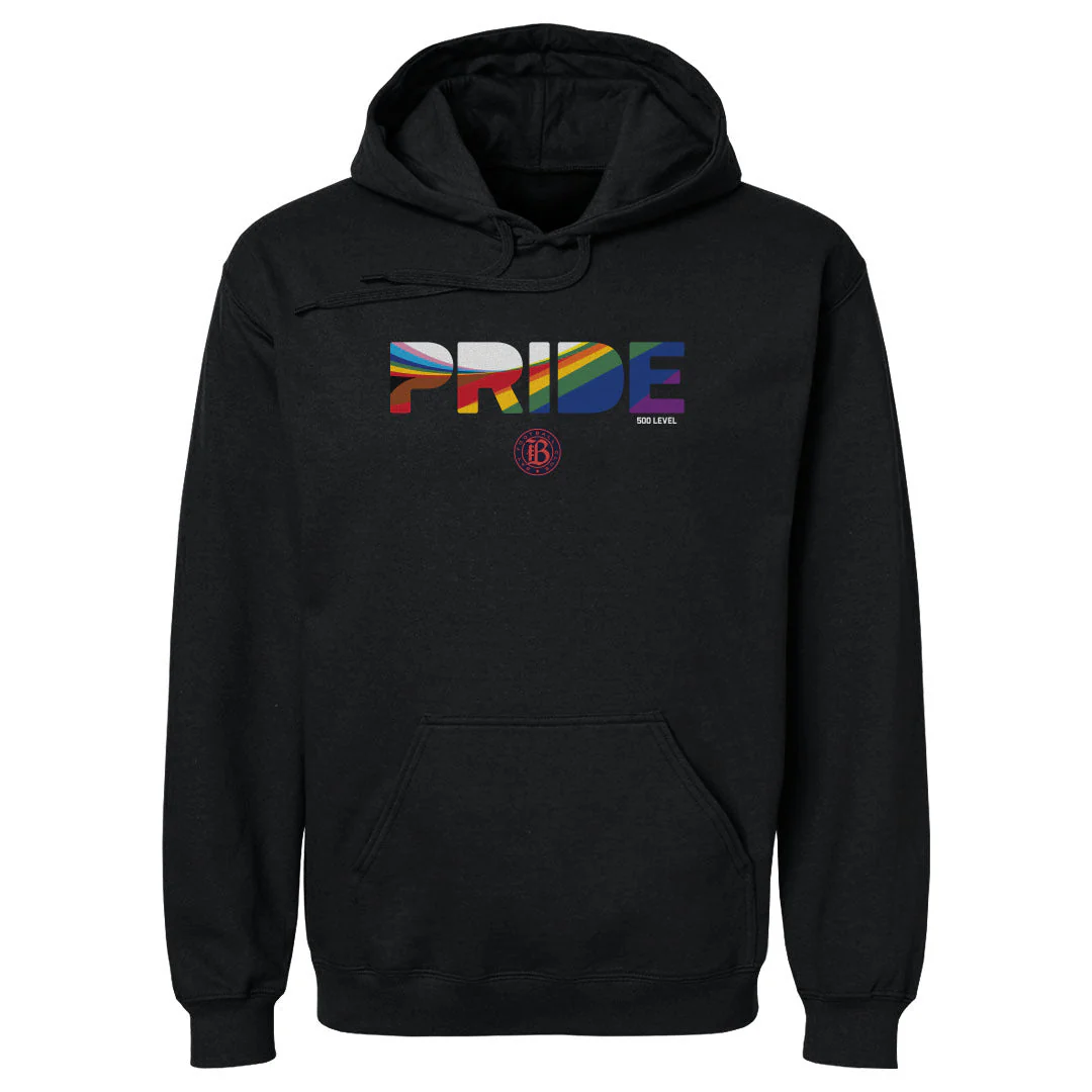Unisex Bay FC 2025 Pride Stripes Hoodie
