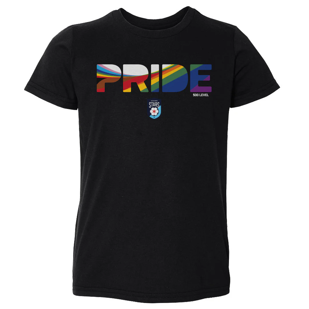 Toddler Chicago Stars FC 2025 Pride Stripes Tee