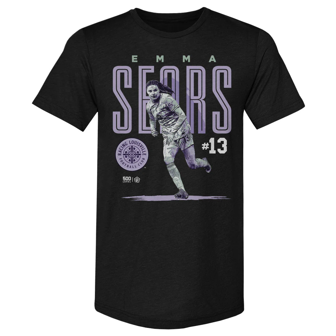 Unisex Racing Louisville Emma Sears Cracked Number Tee