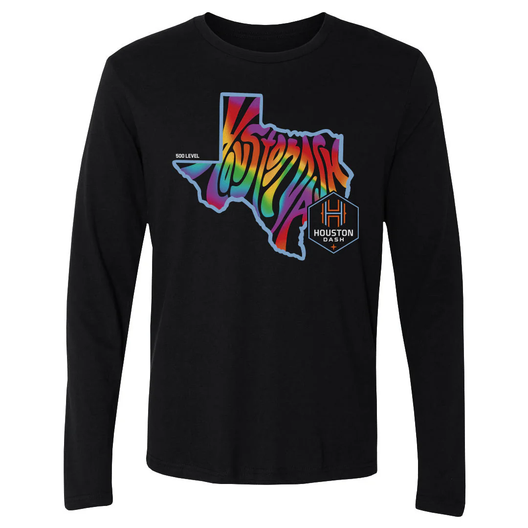 Unisex Houston Dash 2026 Pride Long Sleeve Tee