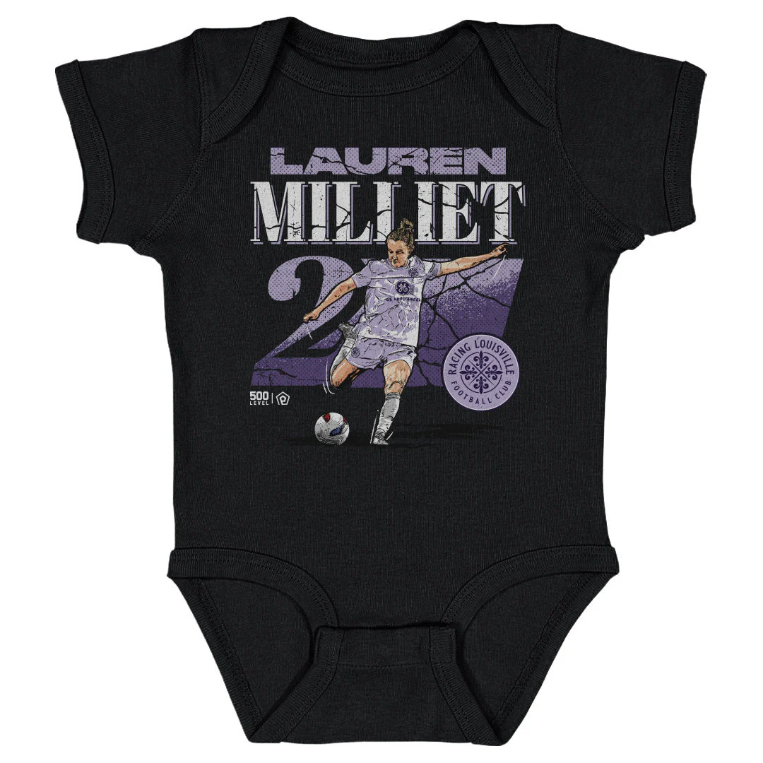 Infant Racing Louisville Lauren Milliet Cracked Number Onesie