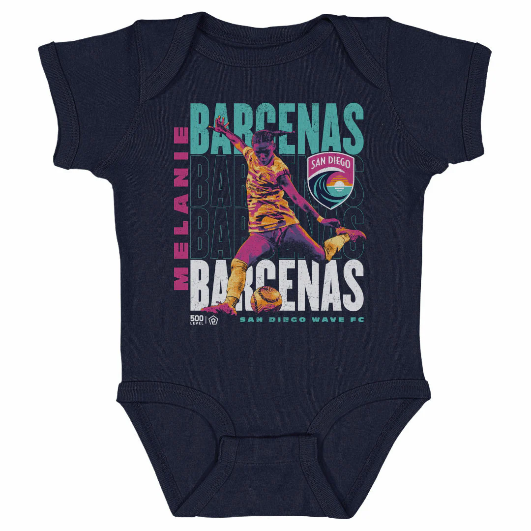 Infant San Diego Wave Navy Melanie Barcenas Repeat Onesie