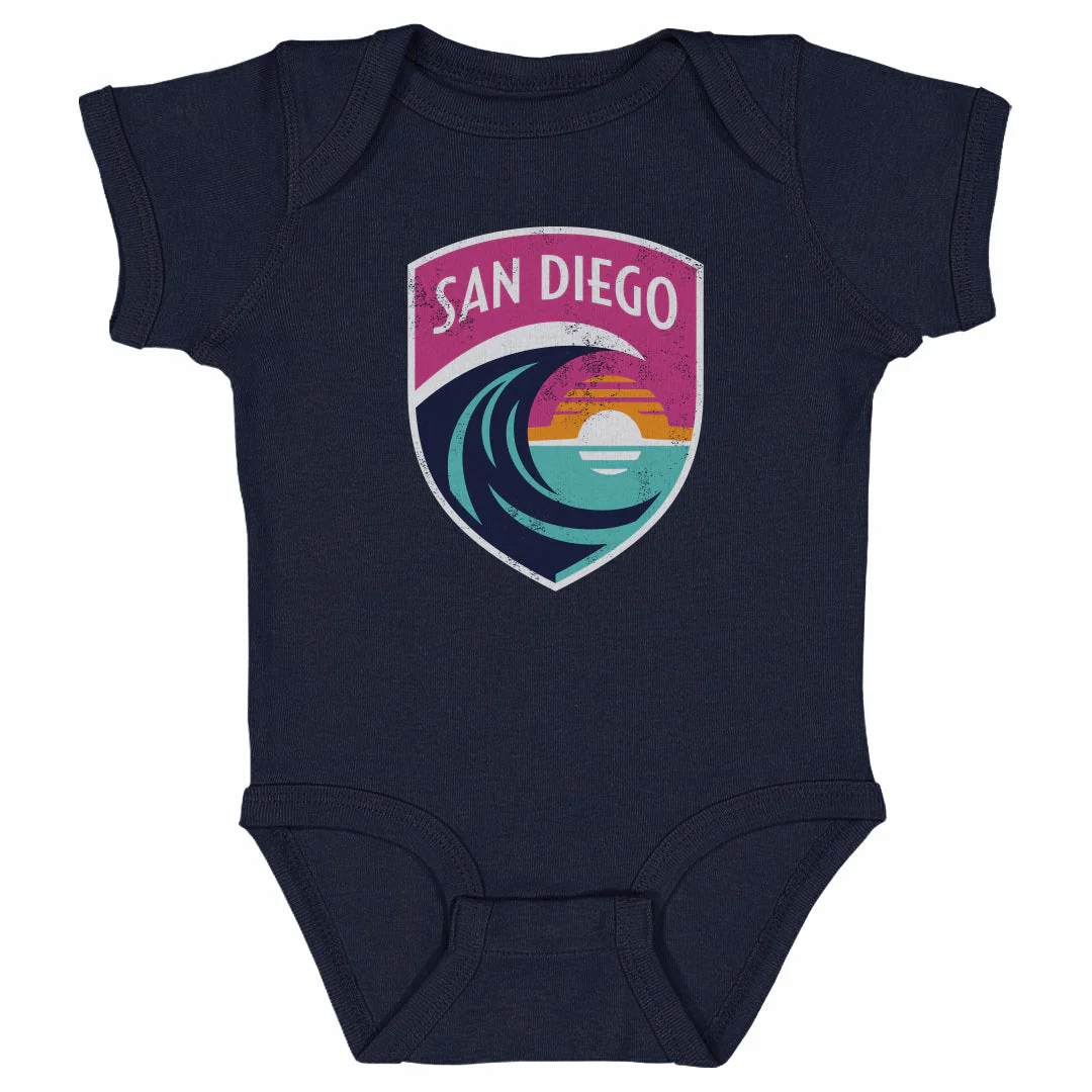 Infant San Diego Wave Vintage Primary Logo Onesie