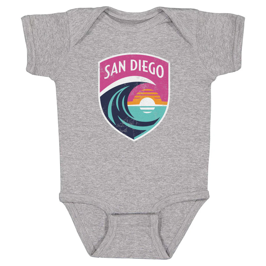Infant San Diego Wave Vintage Primary Logo Onesie - Image 2