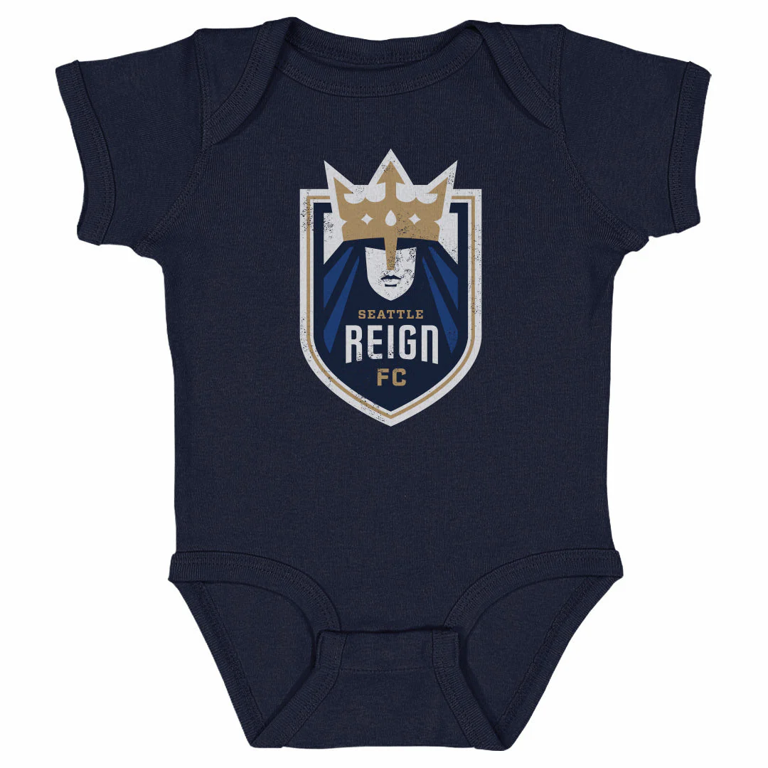 Infant Seattle Reign FC Vintage Primary Logo Onesie