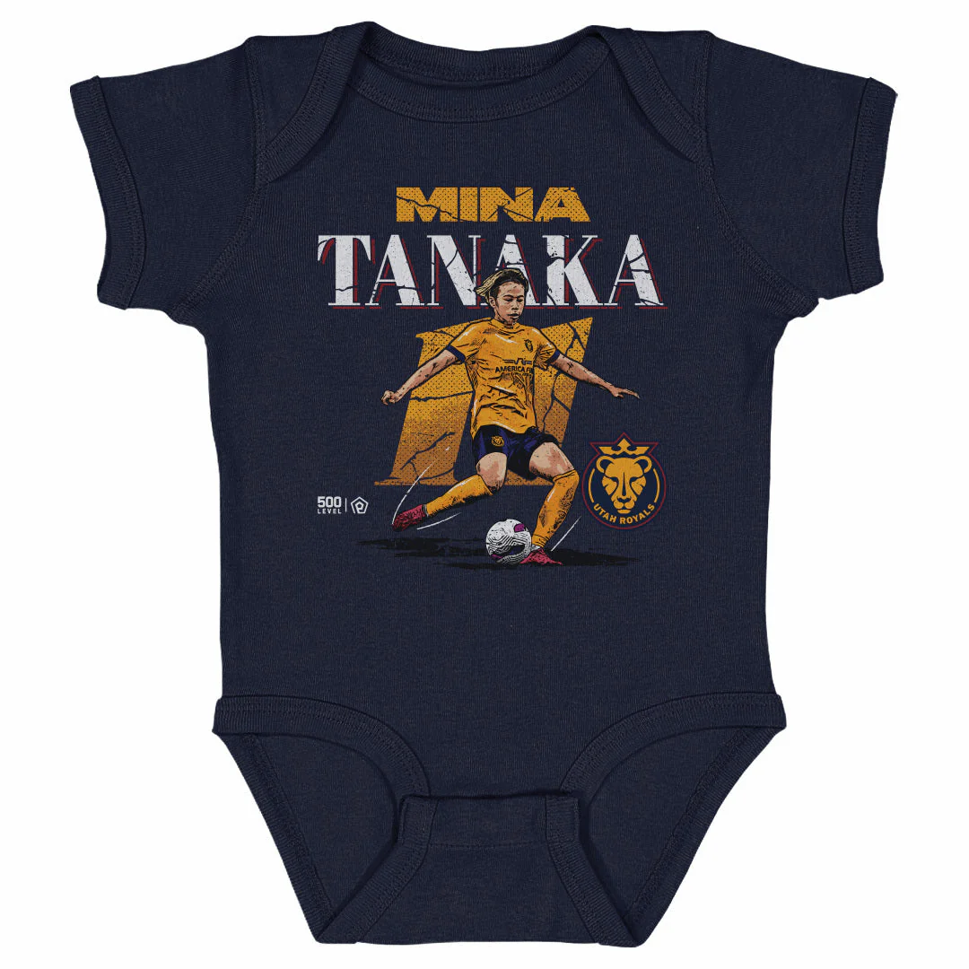 Infant Utah Royals Mina Tanaka Cracked Number Onesie - Image 2