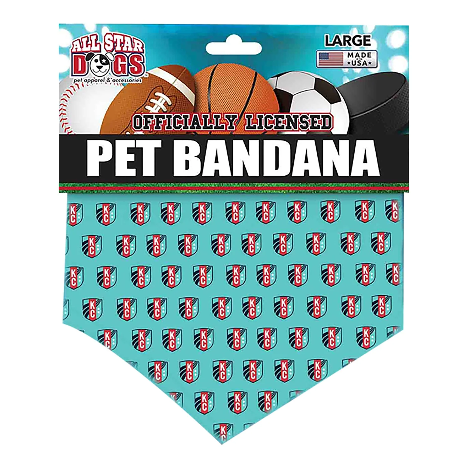 KC Current Large Repeat Bandana