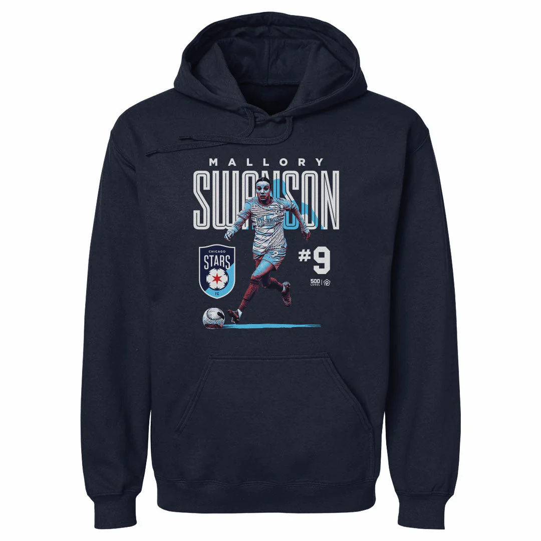 Unisex Chicago Stars Mallory Swanson Bitmap Hoodie - Image 2