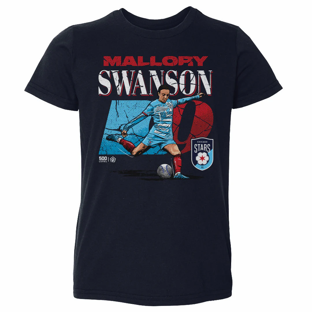 Toddler Chicago Stars Mallory Swanson Cracked Number Tee
