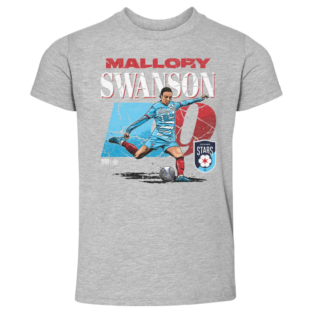 Toddler Chicago Stars Mallory Swanson Cracked Number Tee - Image 2