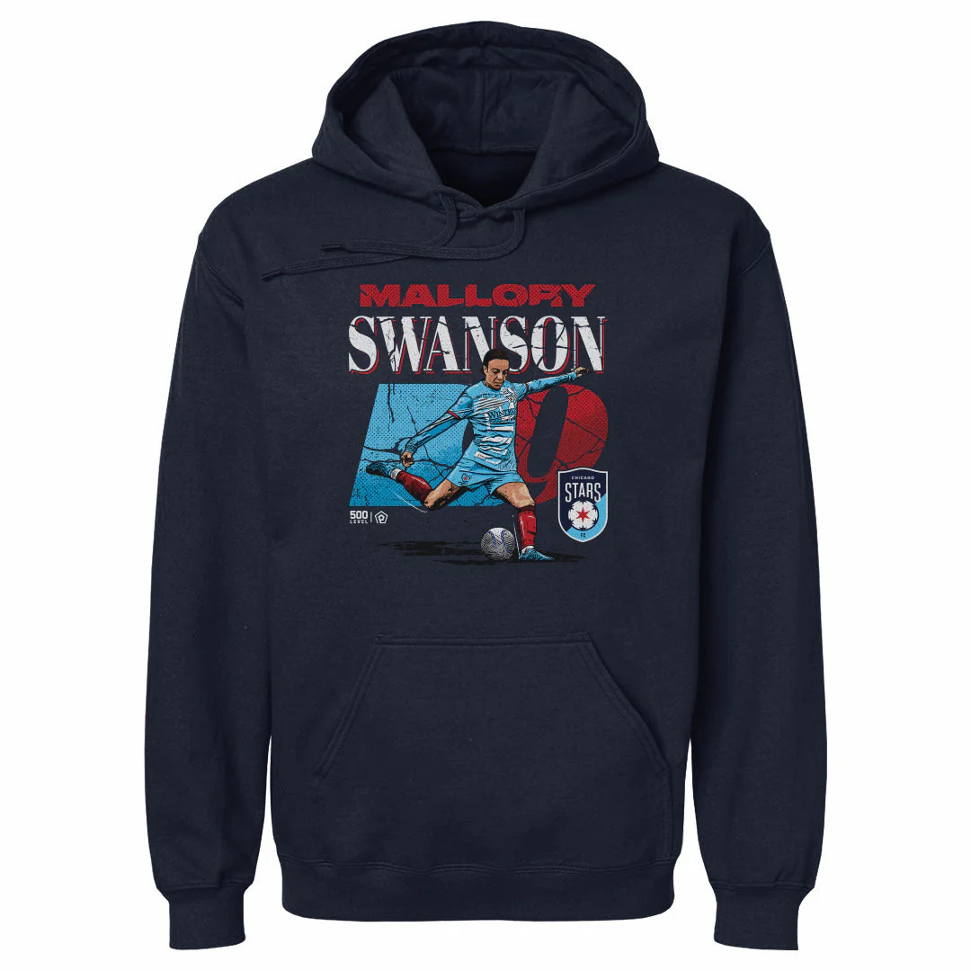 Unisex Chicago Stars Mallory Swanson Cracked Number Hoodie