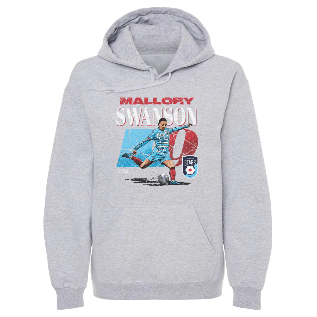Unisex Chicago Stars Mallory Swanson Cracked Number Hoodie - Image 2