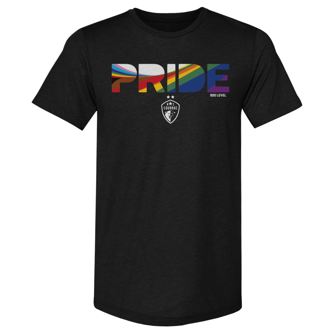 Unisex NC Courage 2025 Pride Stripes Premium Tee