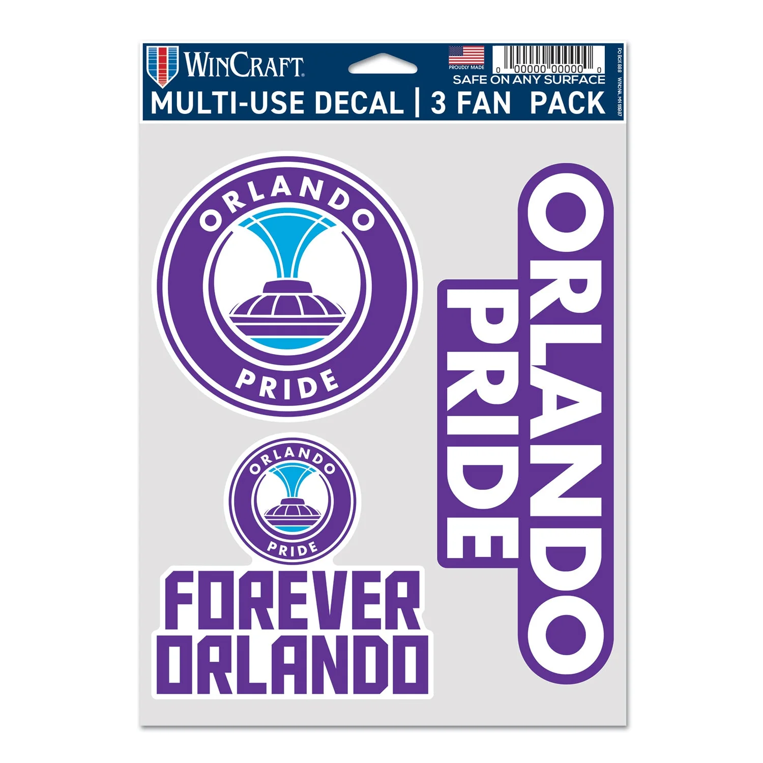 Orlando Pride 3-Pack Stickers