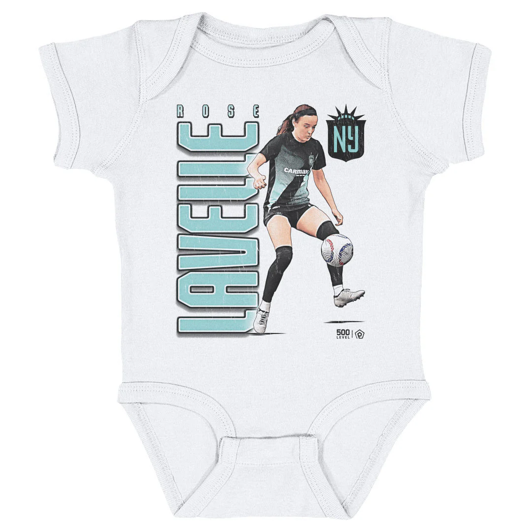 Infant NJ/NY Gotham FC Rose Lavelle Retro Onesie - Image 2