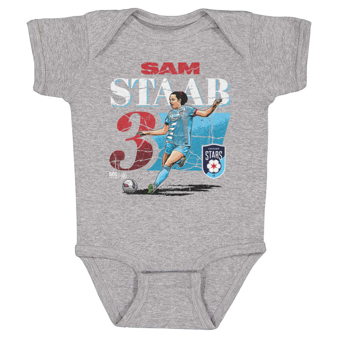 Infant Chicago Stars Sam Staab Cracked Number Onesie