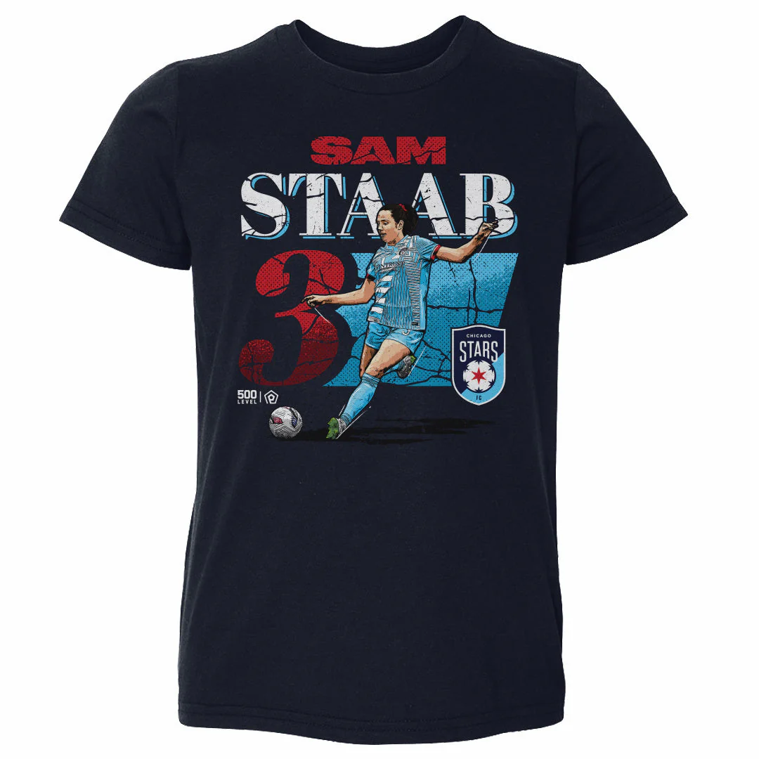 Toddler Chicago Stars Sam Staab Cracked Number Tee - Image 2