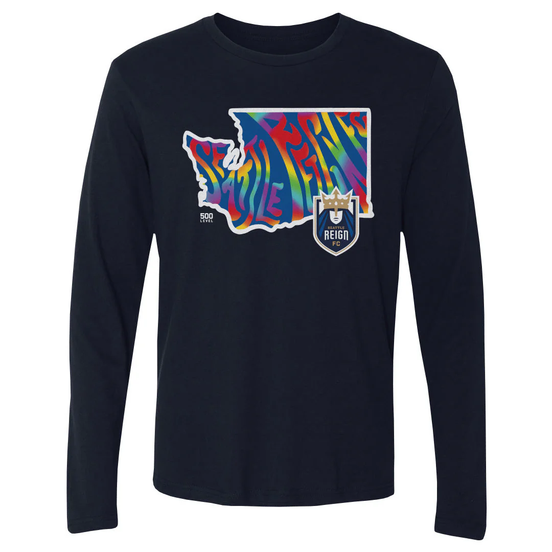 Unisex Seattle Reign FC 2026 Pride Long Sleeve Tee - Image 2