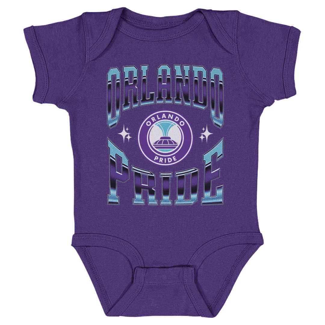 Toddler Orlando Pride Vintage Primary Logo Onesie - Image 2