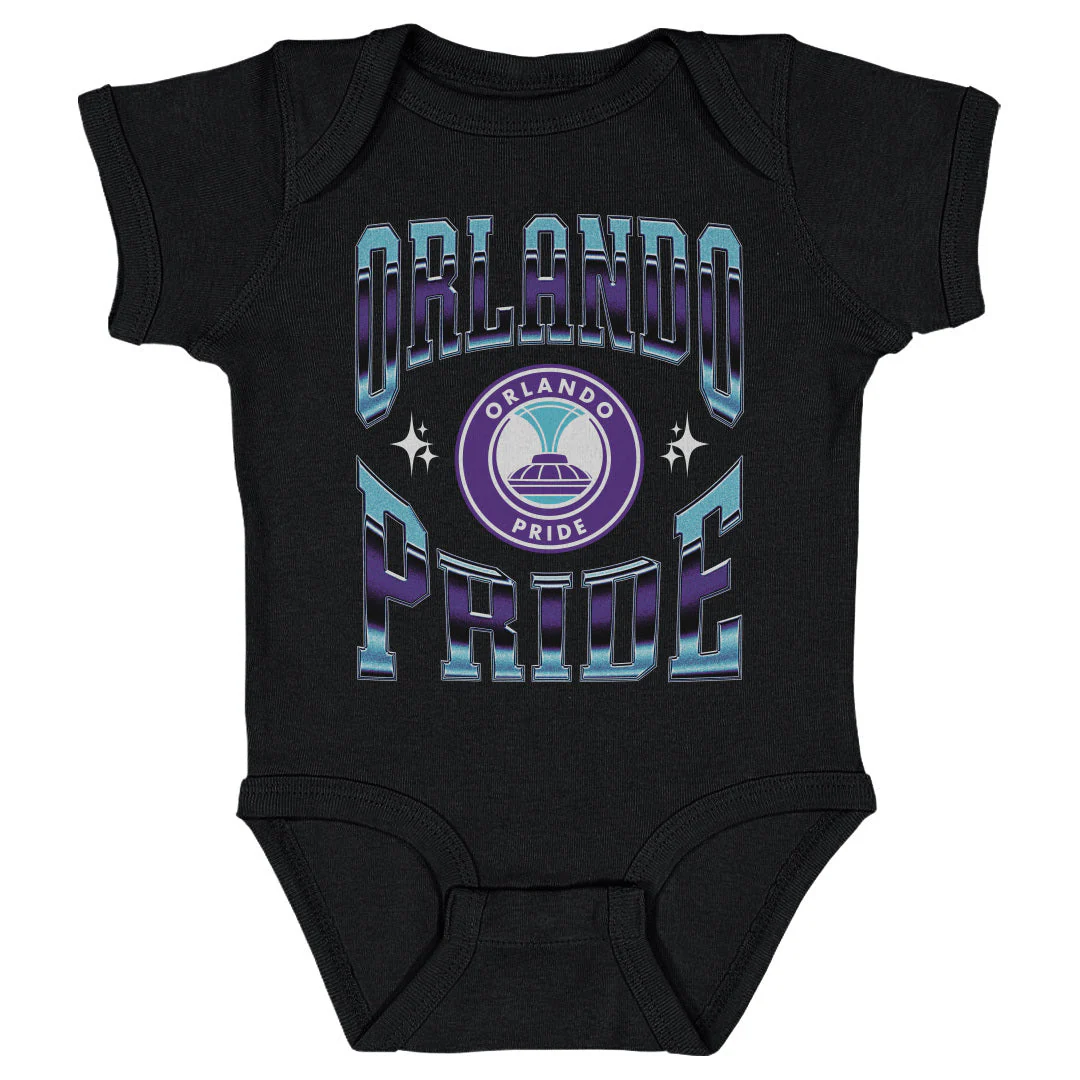 Toddler Orlando Pride Vintage Primary Logo Onesie - Image 3