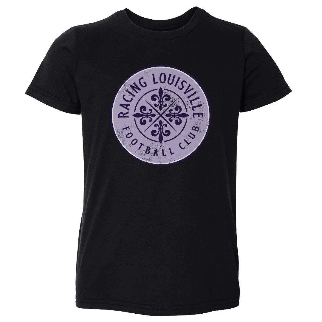 Toddler Racing Louisville Black Vintage Primary Logo Tee