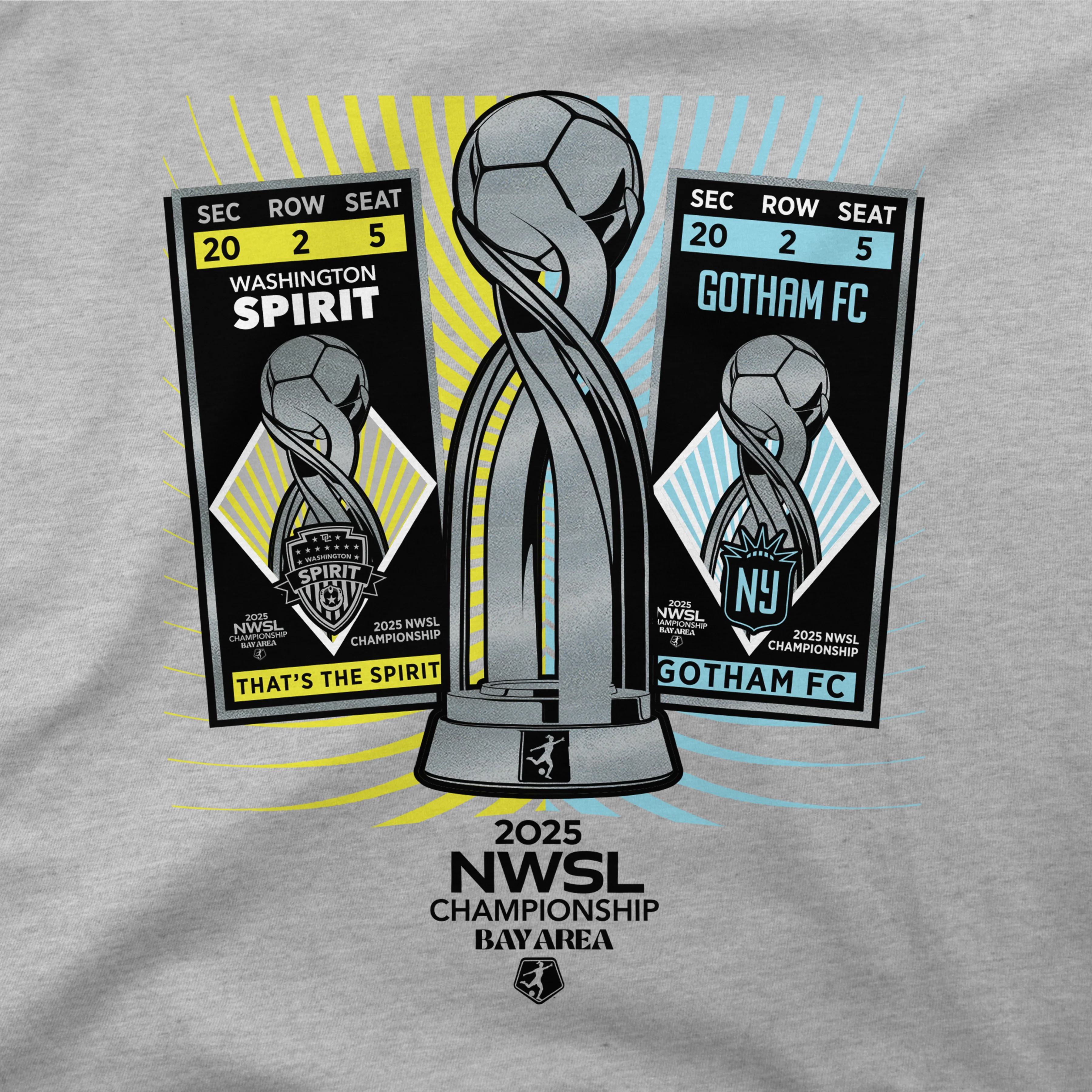Unisex 2025 NWSL Championship Match-Up Short Sleeve Tee - Image 2