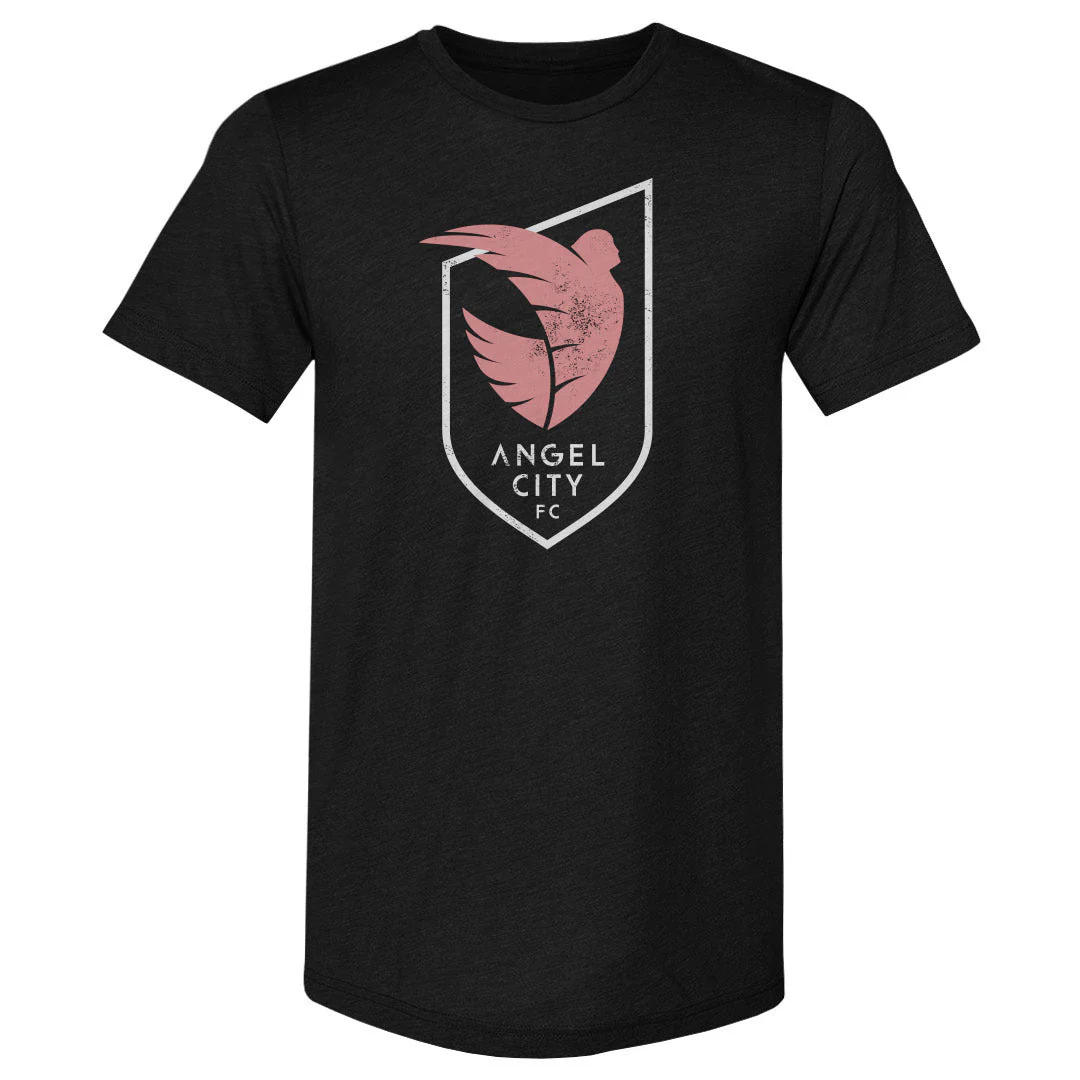Unisex Angel City FC Black Vintage Primary Logo Slim-Fit Tee